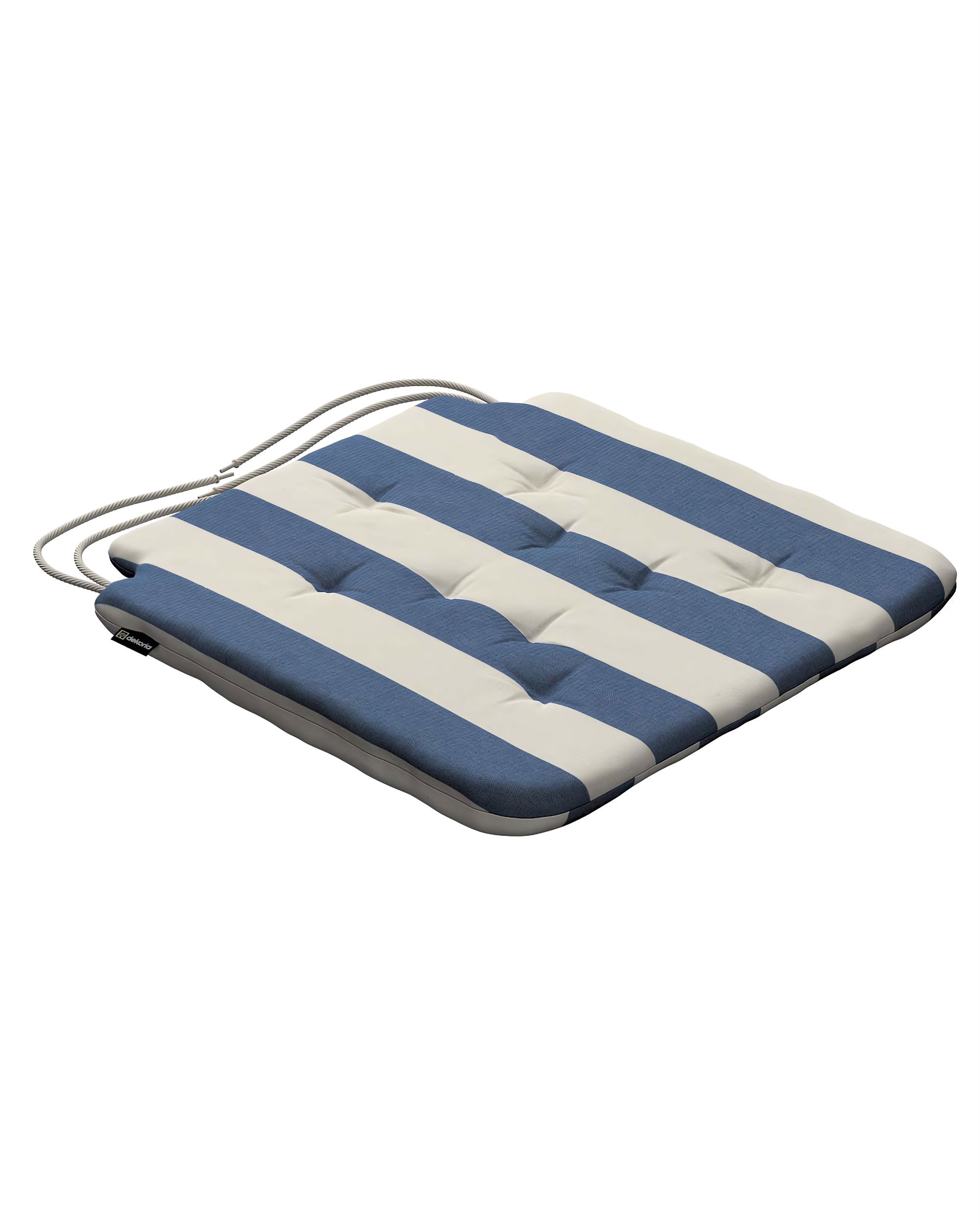 Oleg seat pad colour blue fabric patterned