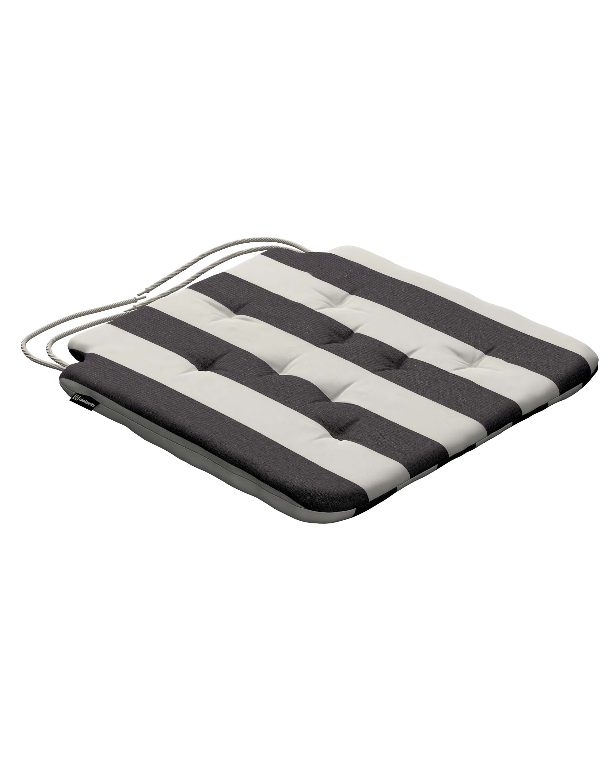 Oleg seat pad colour black fabric patterned