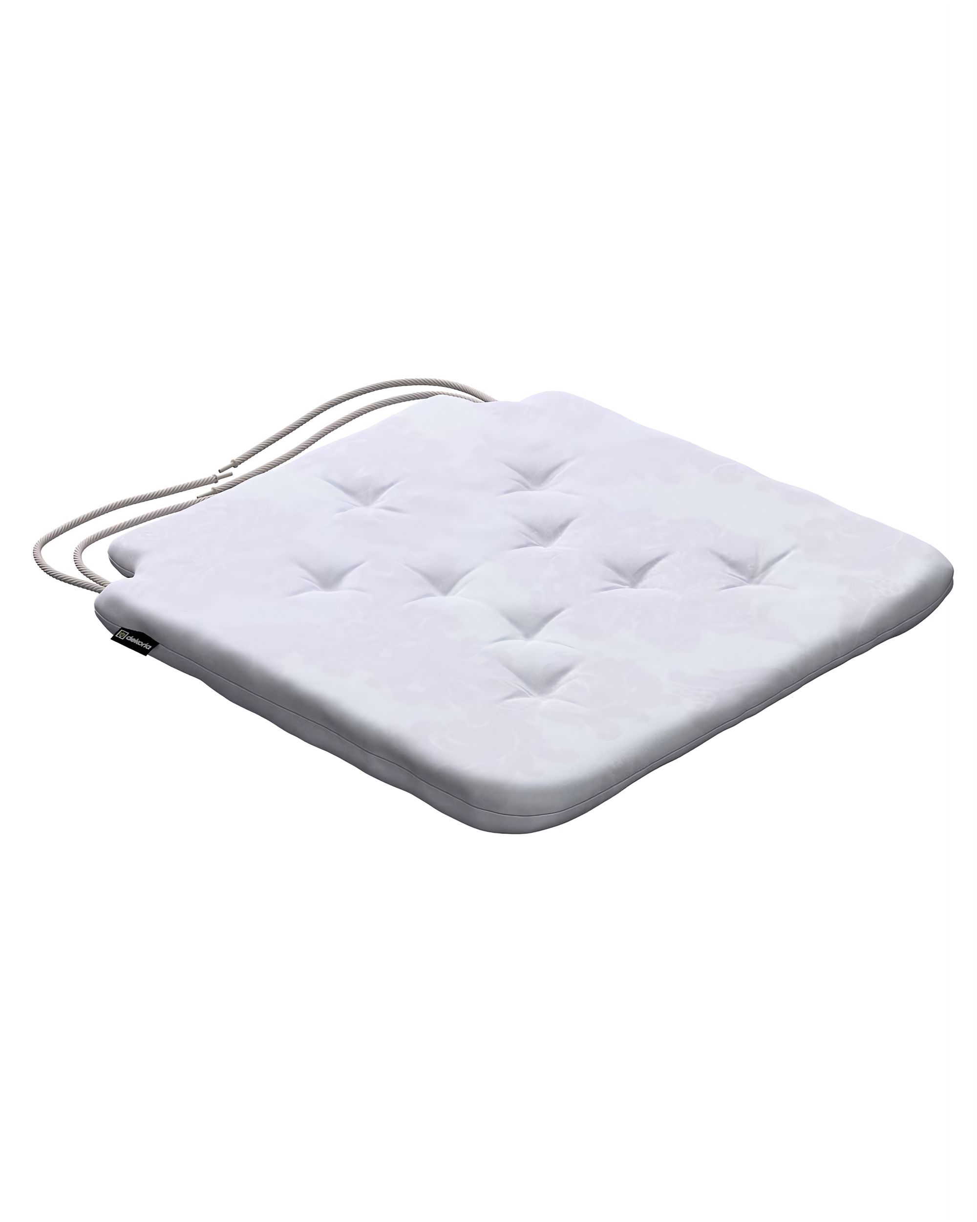 Oleg seat pad colour white fabric gloss, structured, patterned