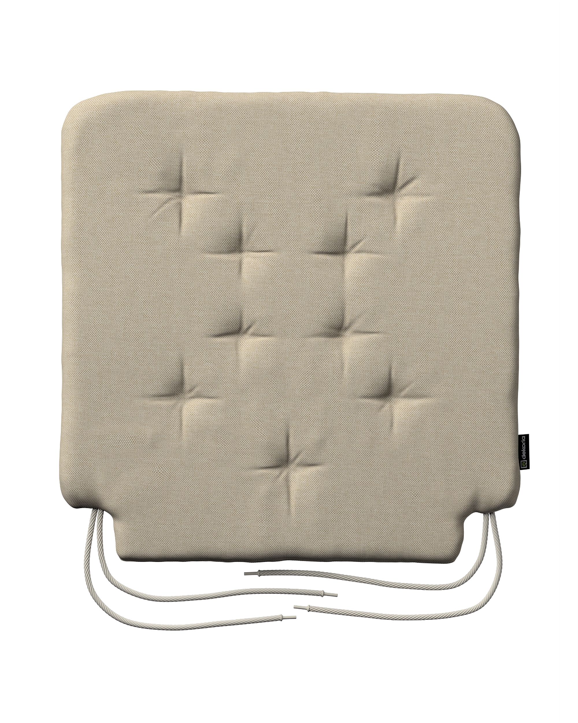 Oleg seat pad colour beige fabric outdoor, structured