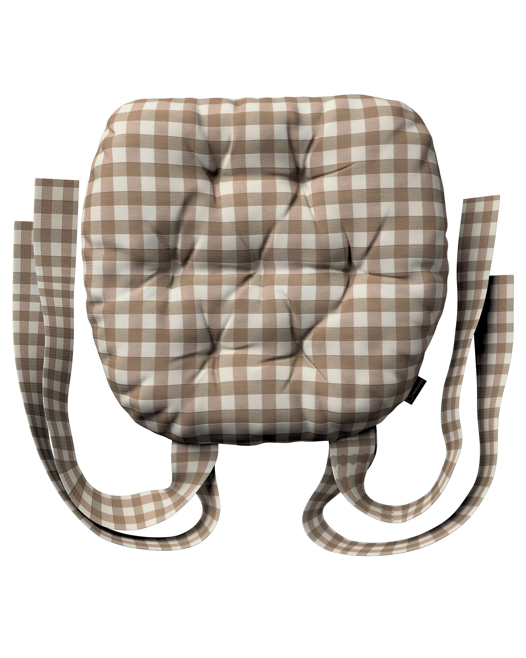 Martin seat pad colour beige fabric patterned (hover)