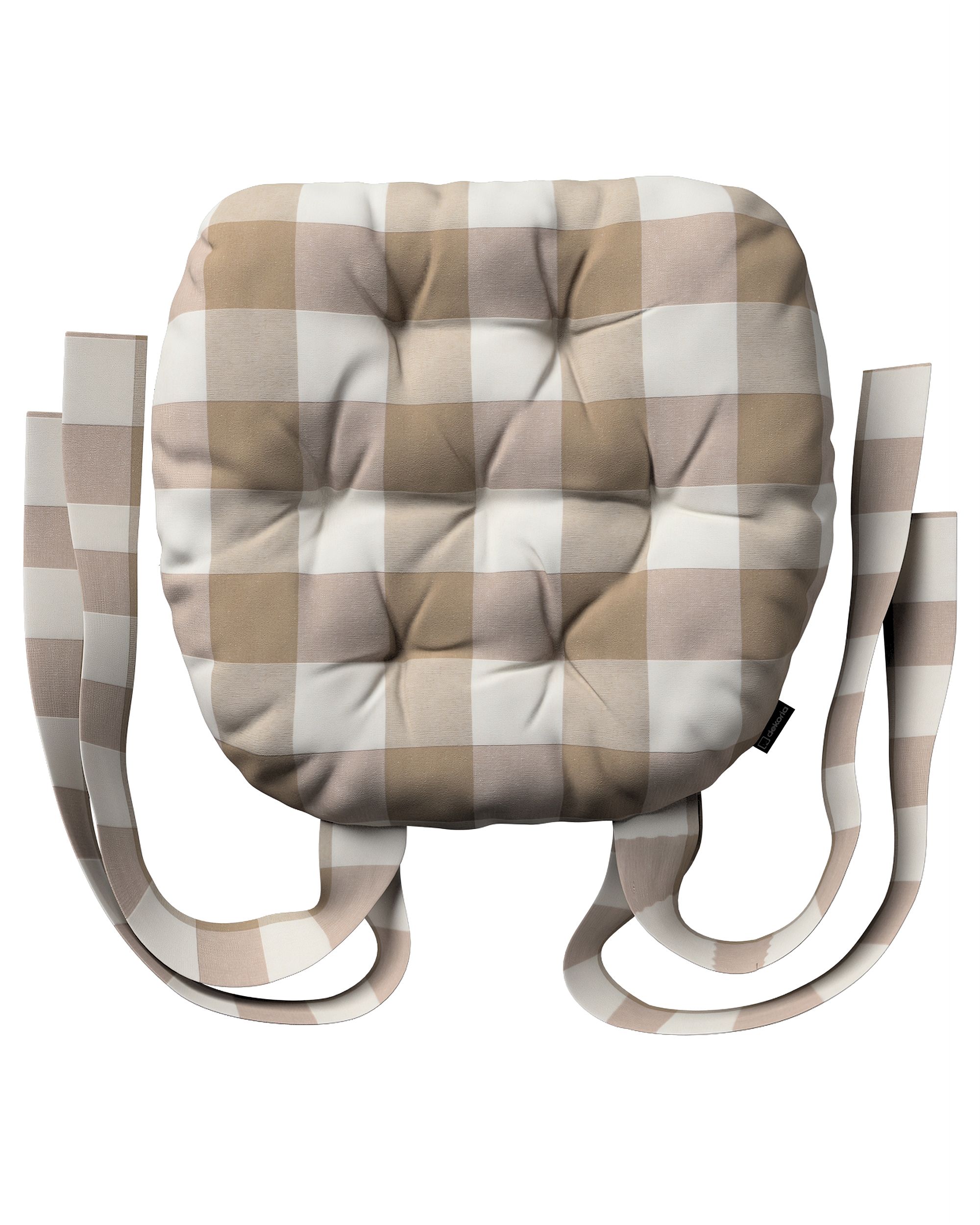Martin seat pad colour beige fabric patterned (hover)