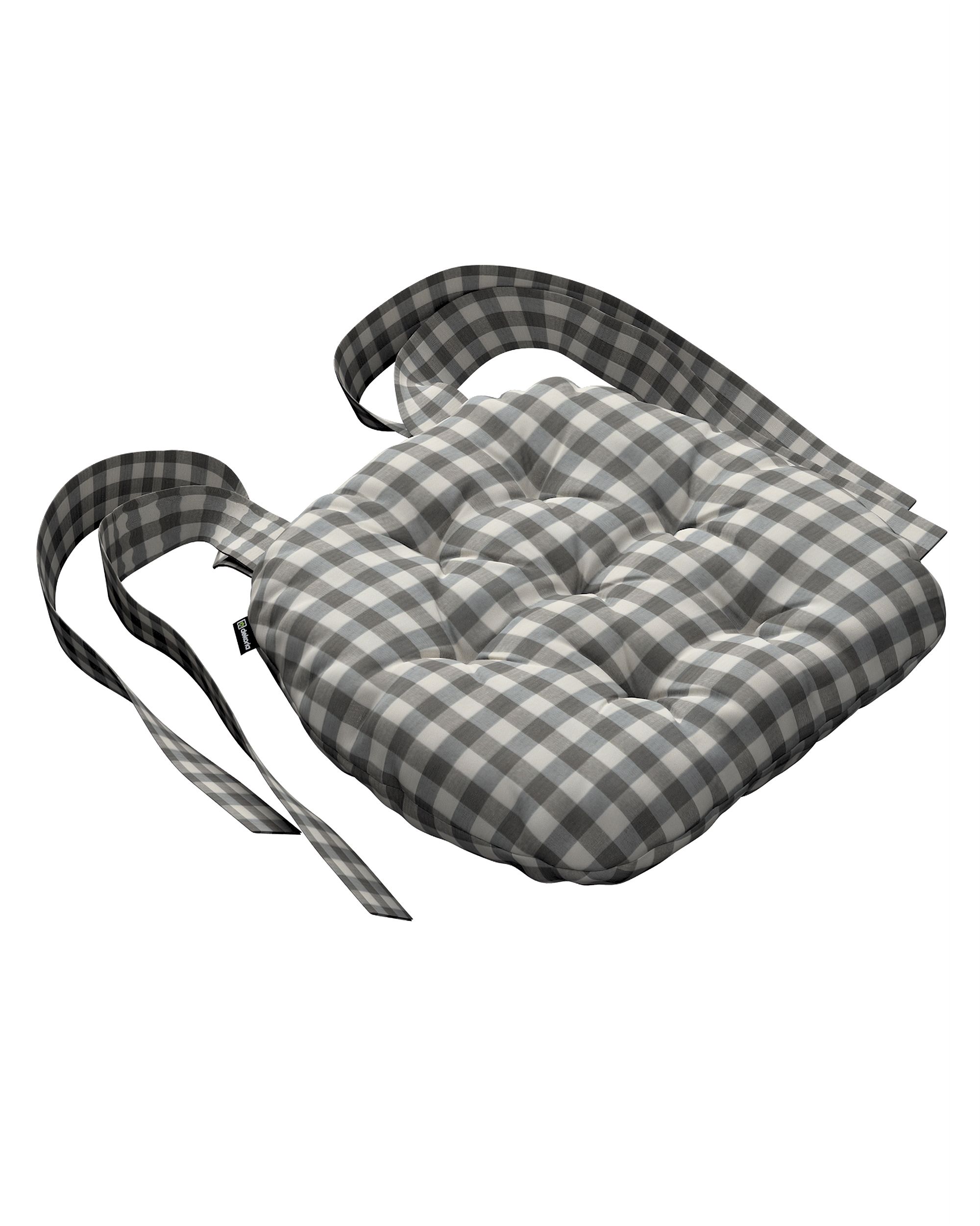 Martin seat pad colour grey fabric patterned