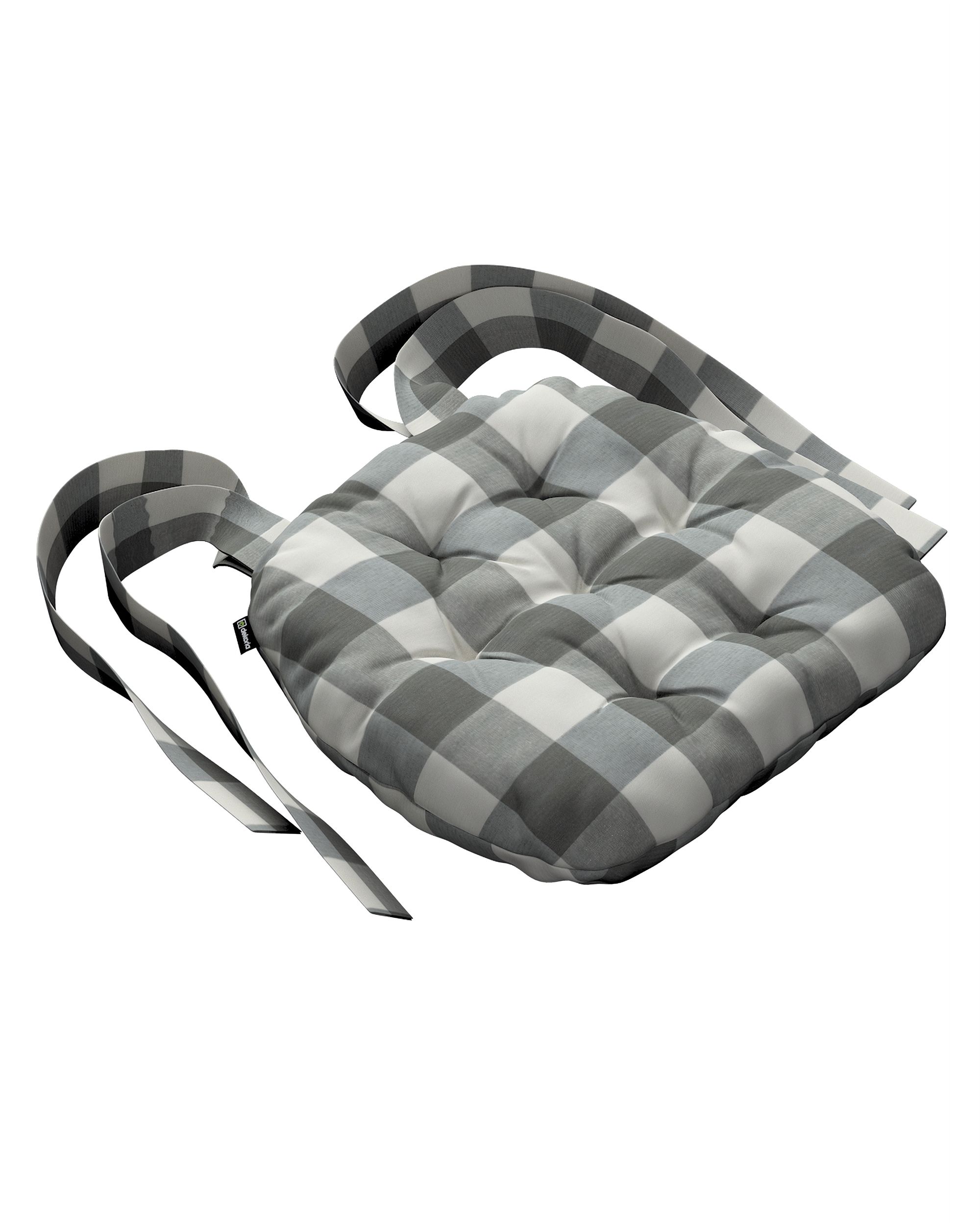 Martin seat pad colour grey fabric patterned