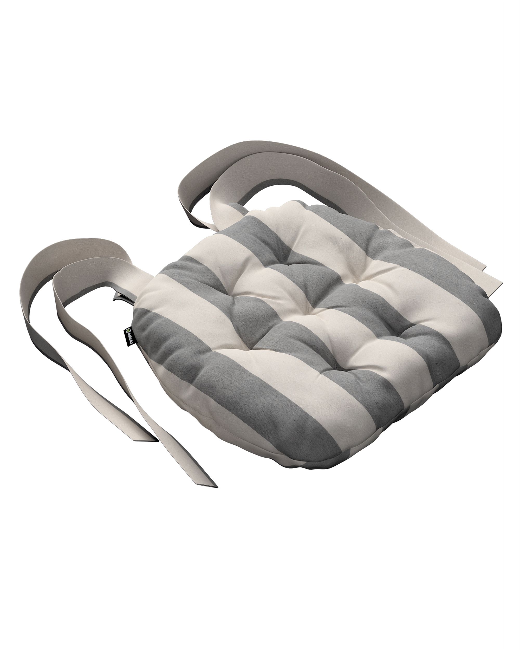 Martin seat pad colour grey fabric patterned