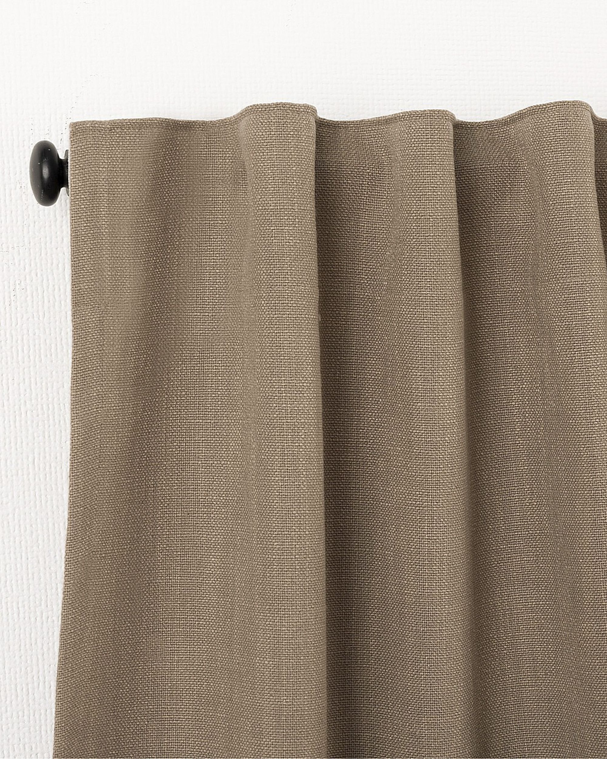 Ready made curtains on crease tape 140x280cm light brown (hover)