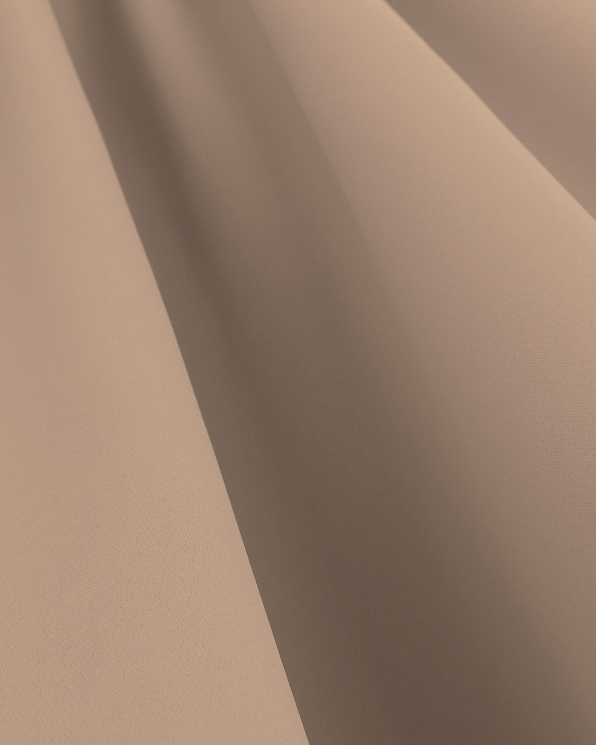 Blackout pencil pleat curtain dark beige 140 x 280 cm 1 pc. (hover)