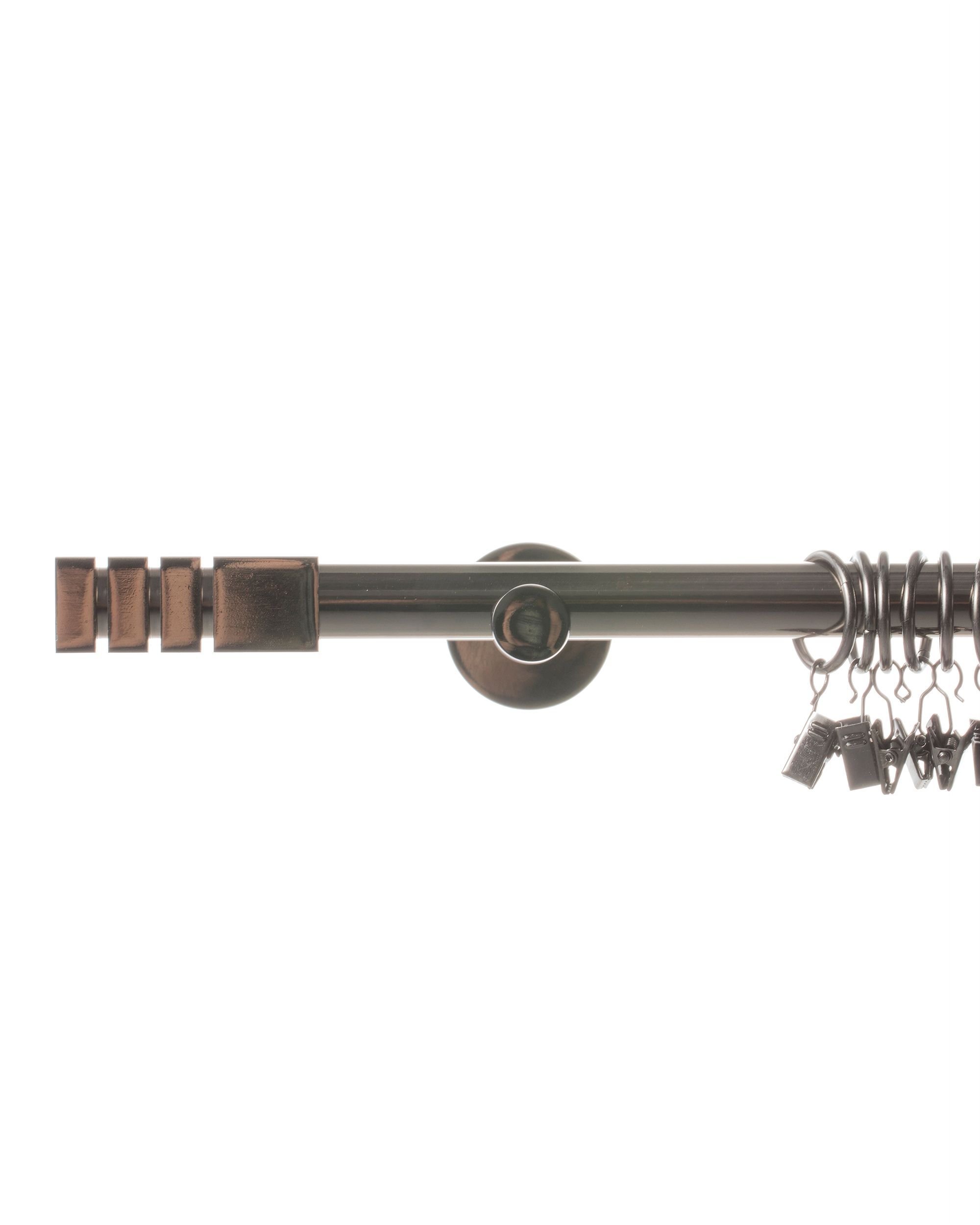 Single curtain rod Nordic tytanium colour 200 cm (hover)