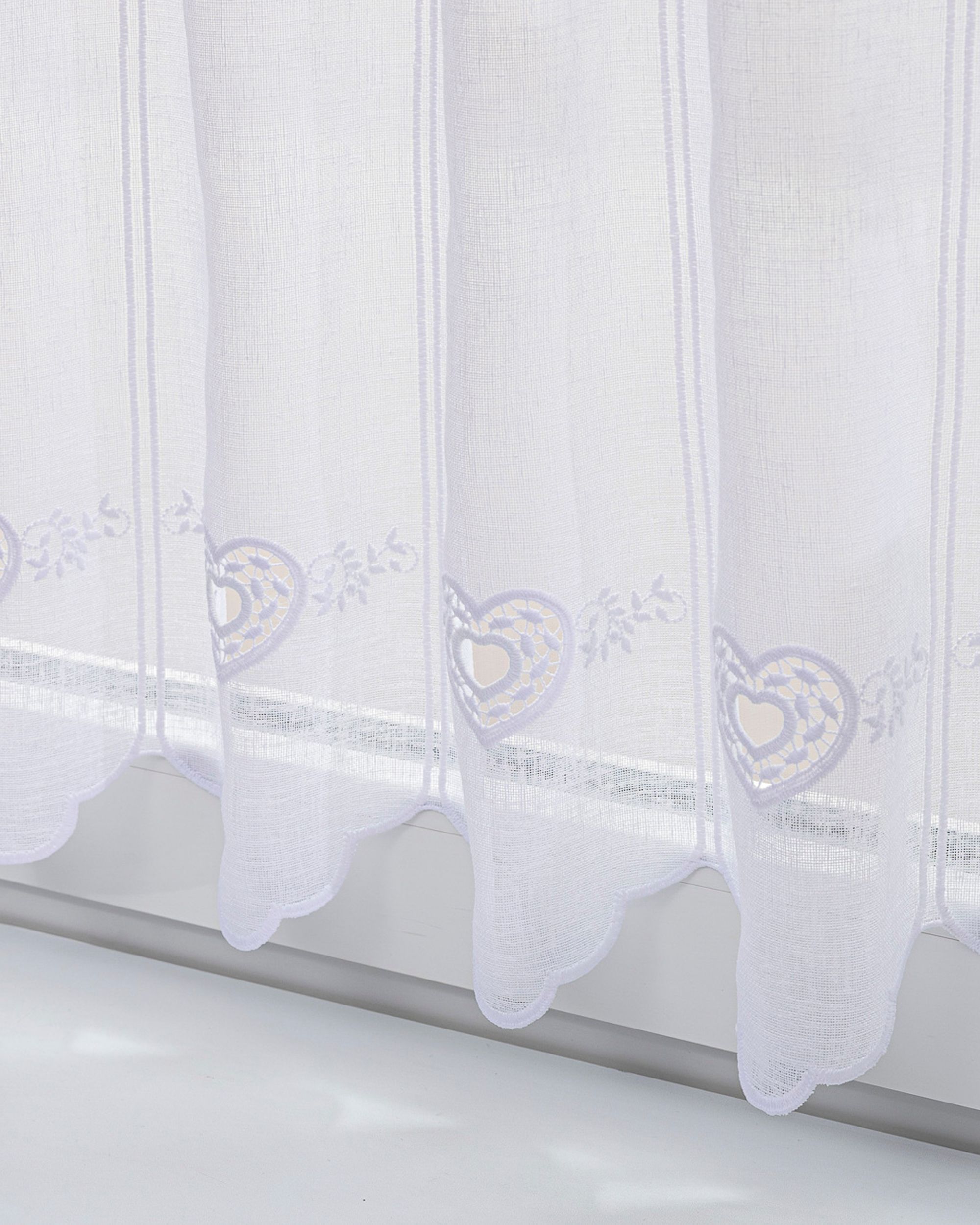 Valance jacquard Heart height 70 cm by metre (hover)