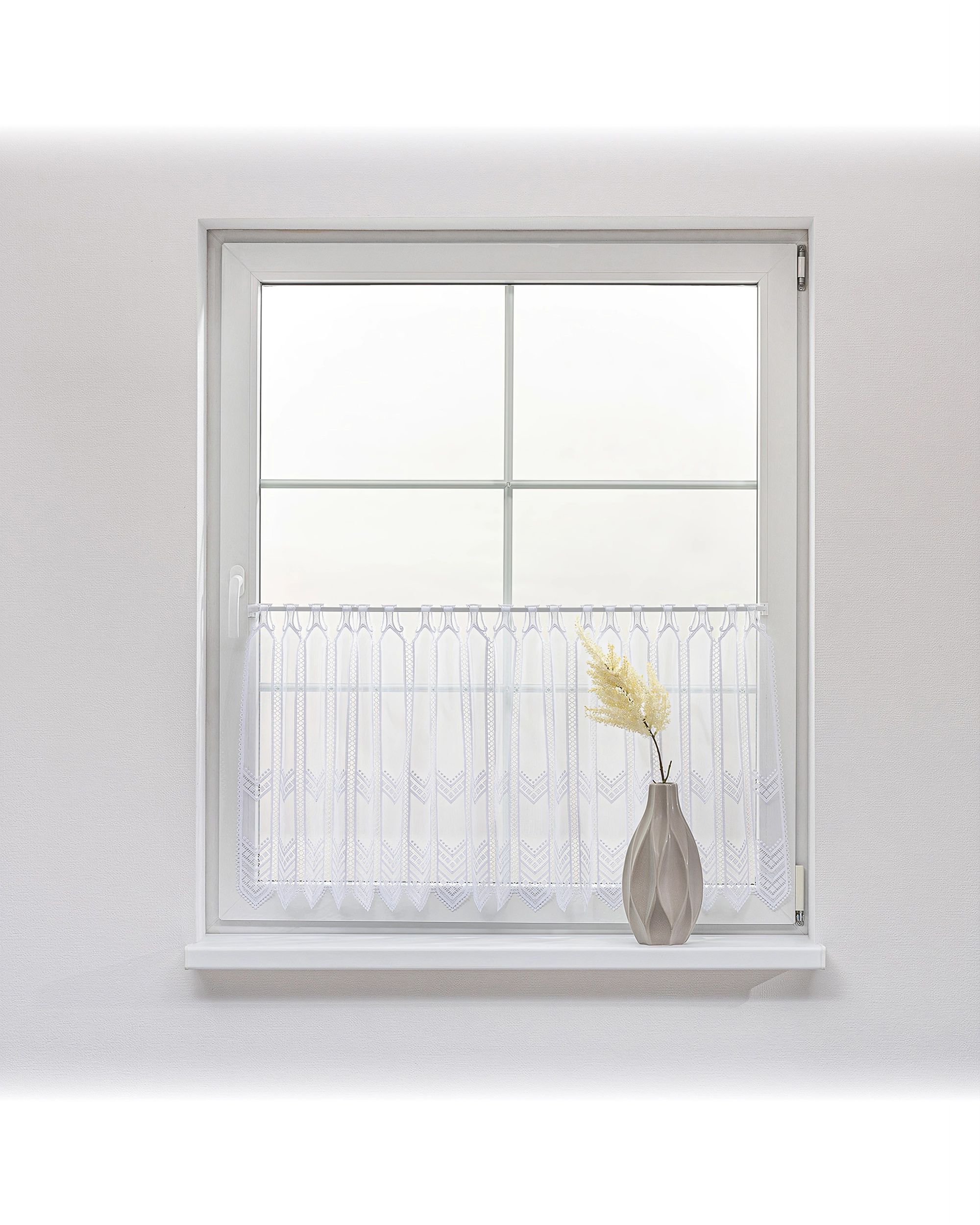 Valance with guipure Chevron height 60 cm by metre