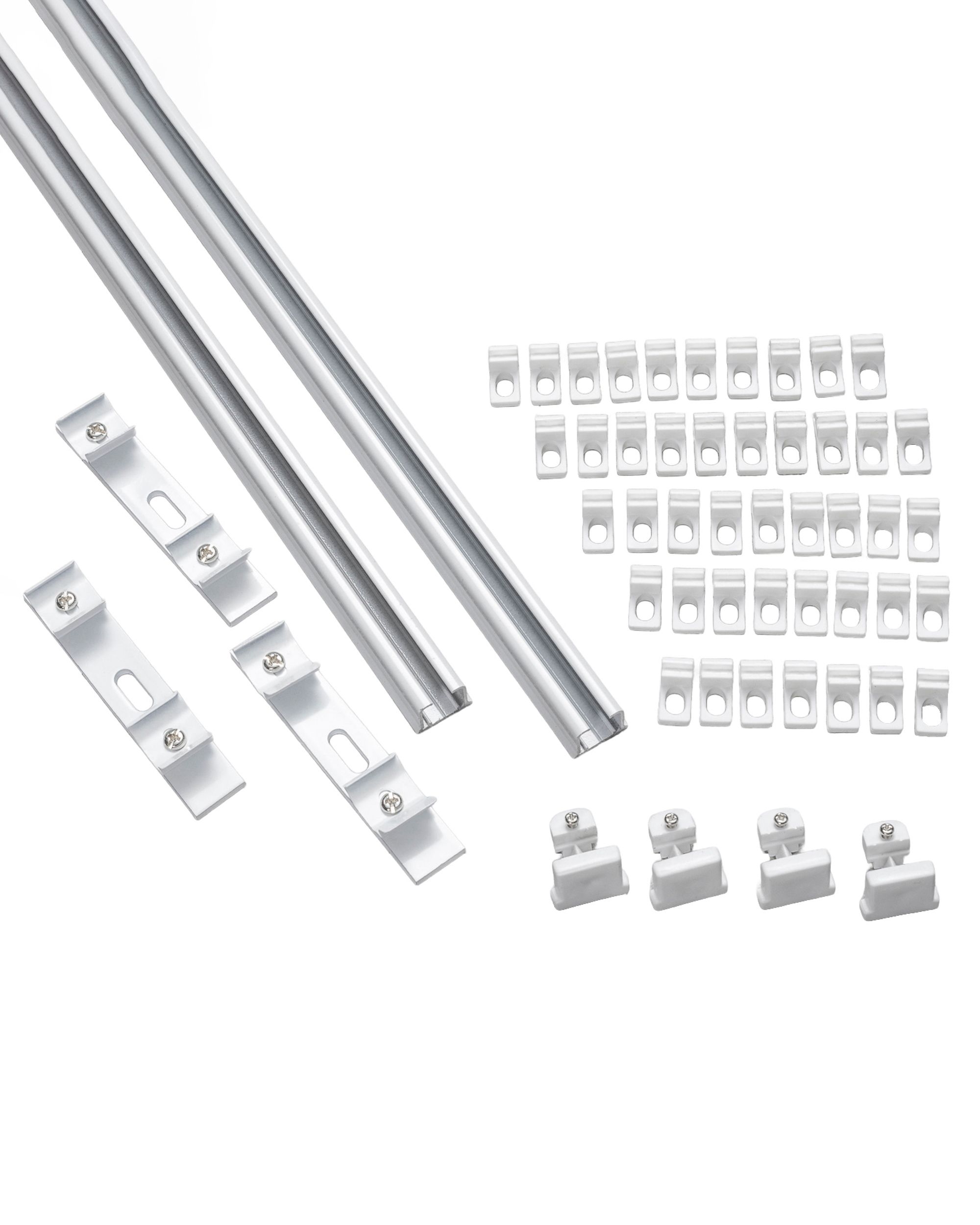 Set - TS double ceiling aluminium rail 180cm (hover)