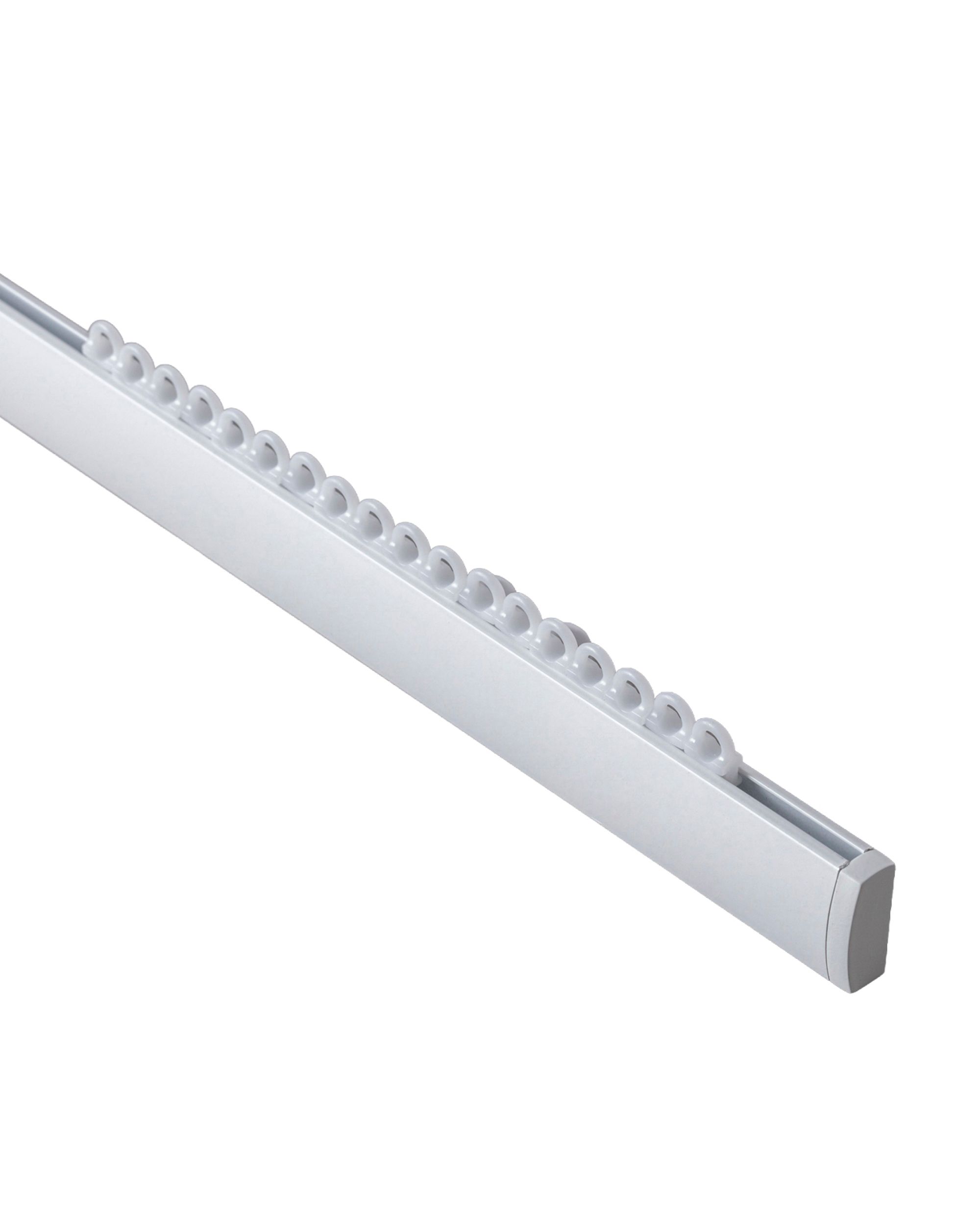 Complete aluminium ceiling rail Premium single 150cm white