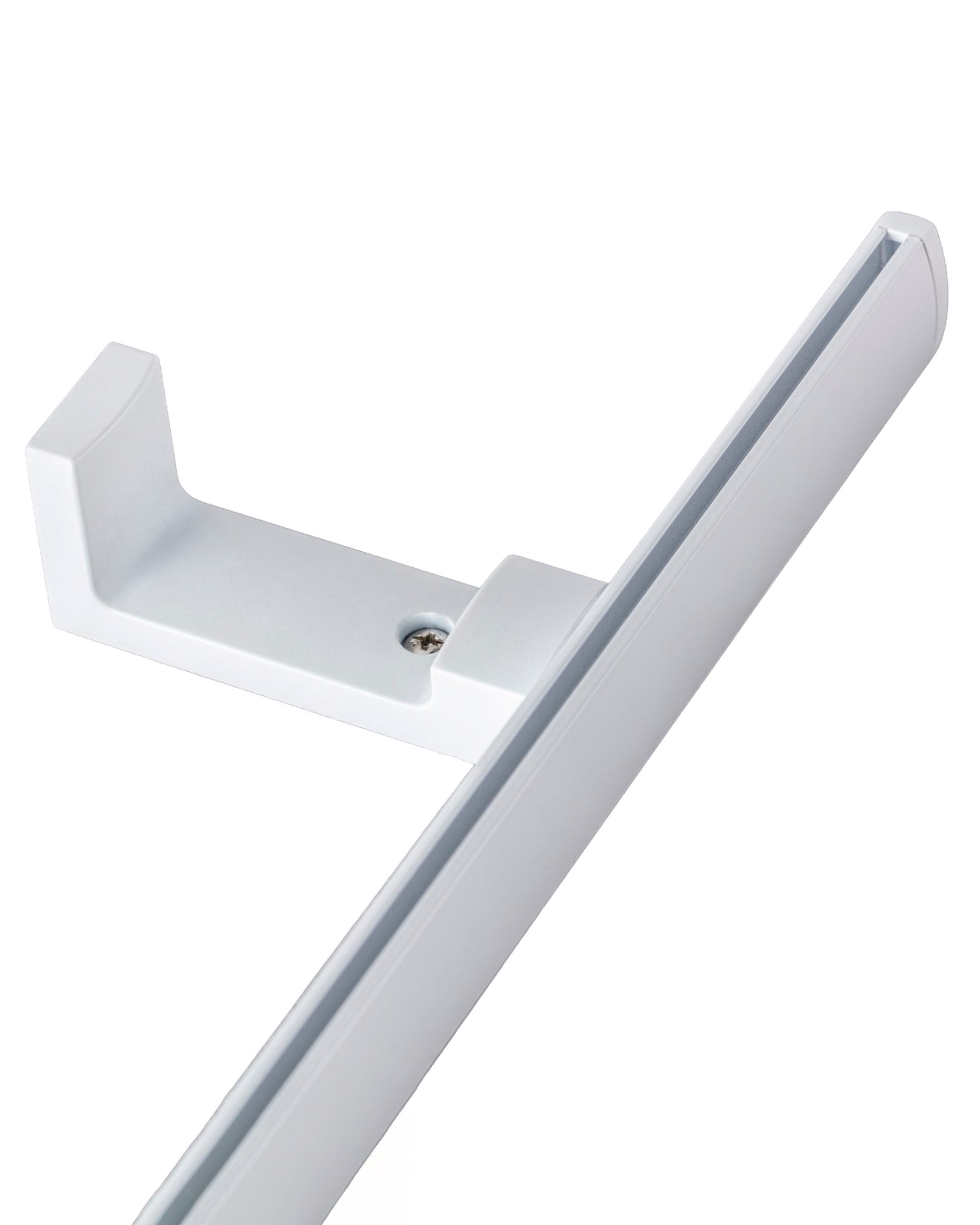 Metal wall bracket for ceiling rail Premium white