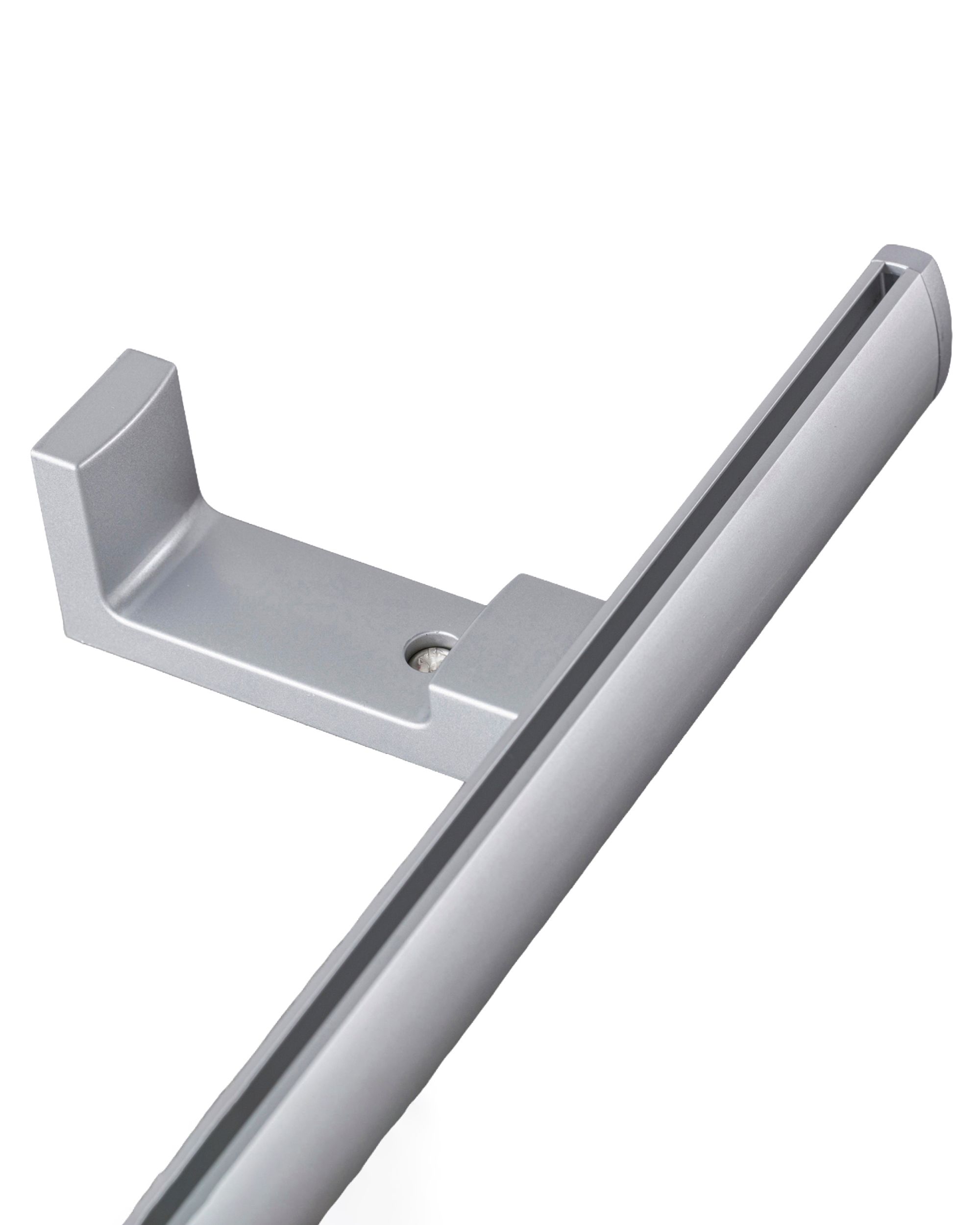 Metal wall bracket for ceiling rail Premium silver