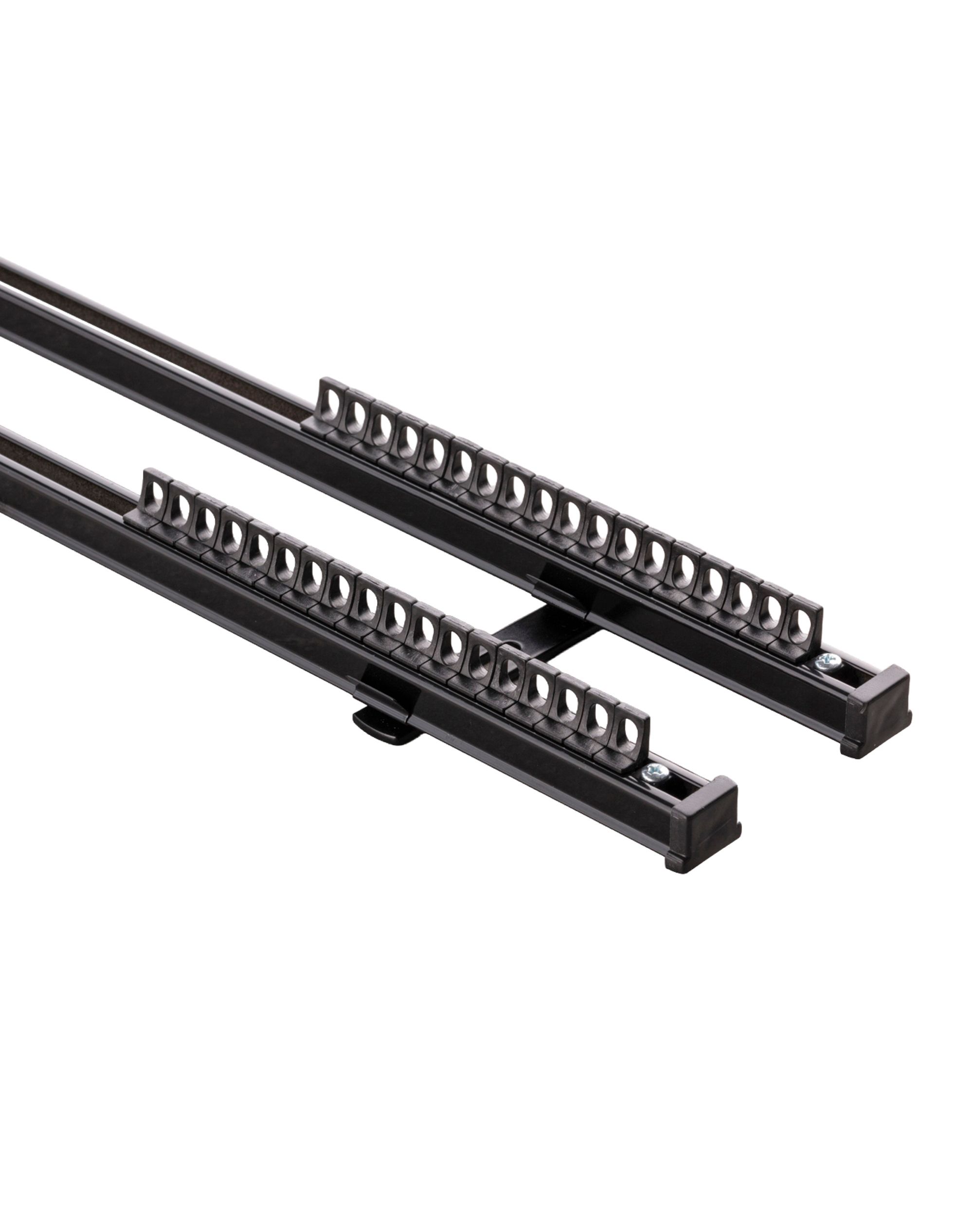 Set - TS double ceiling aluminium rail black 150cm