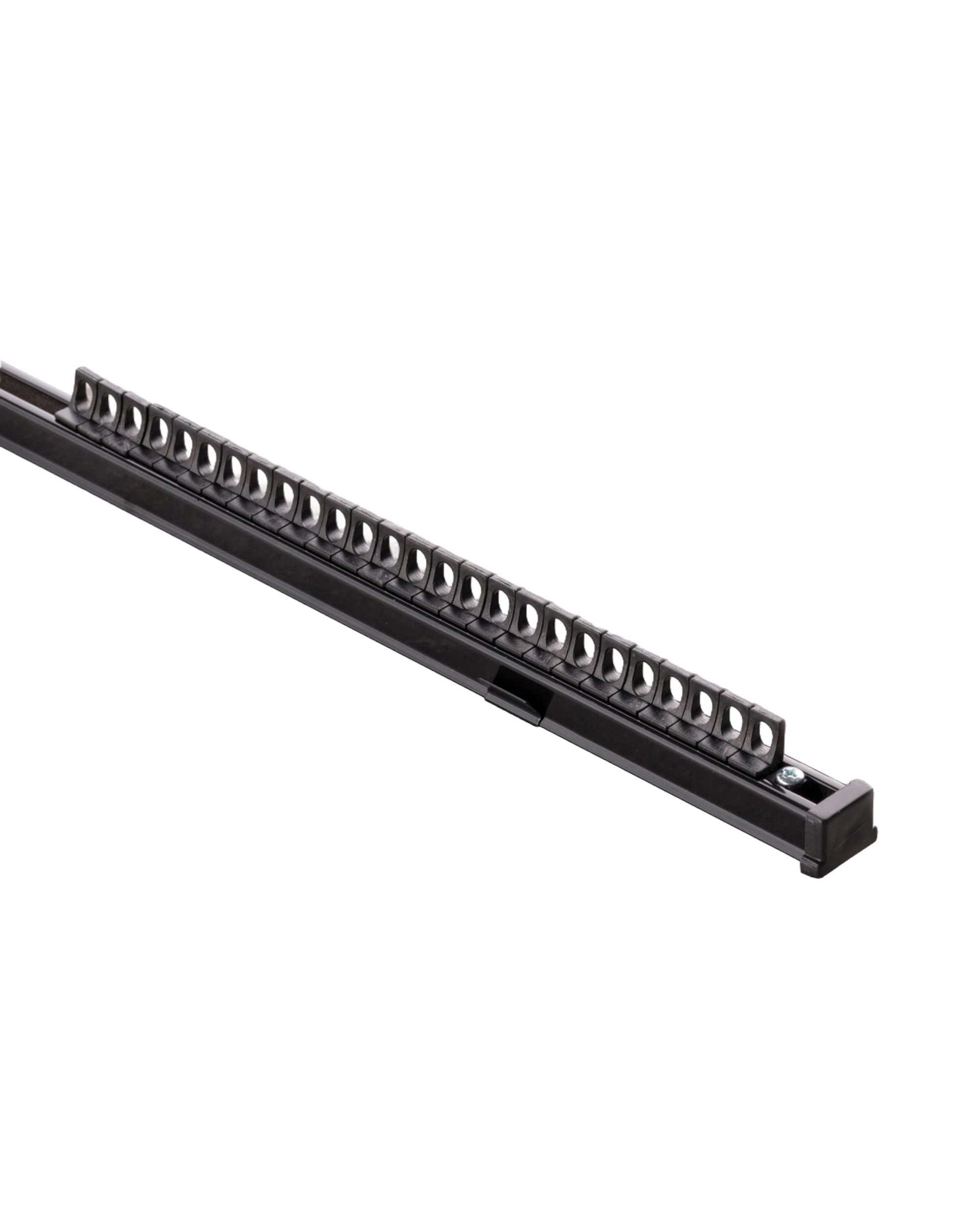 TS aluminium ceiling rail single 210cm black - set