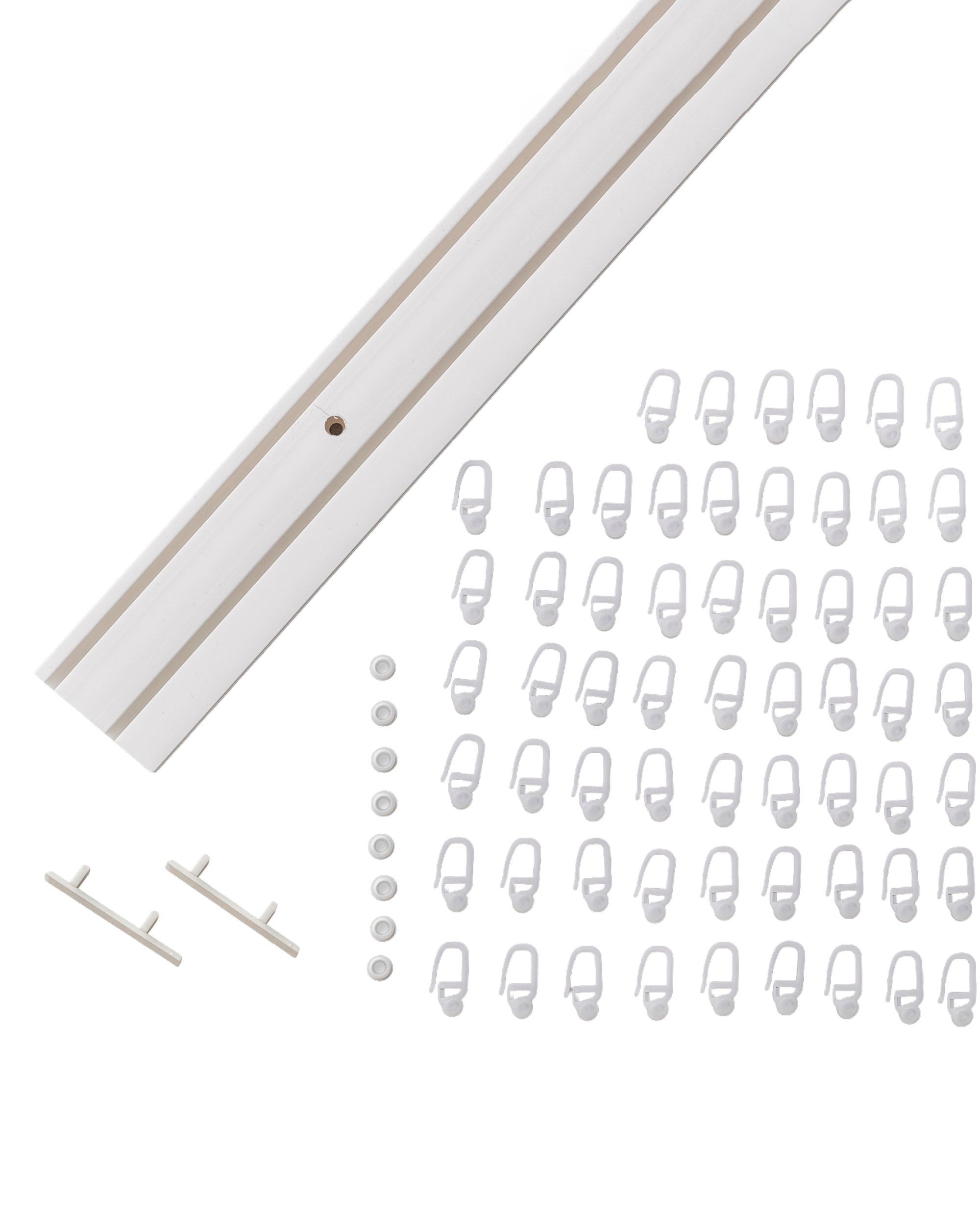Complete Duo Curtain Track Set (210 cm/82.5 inches)