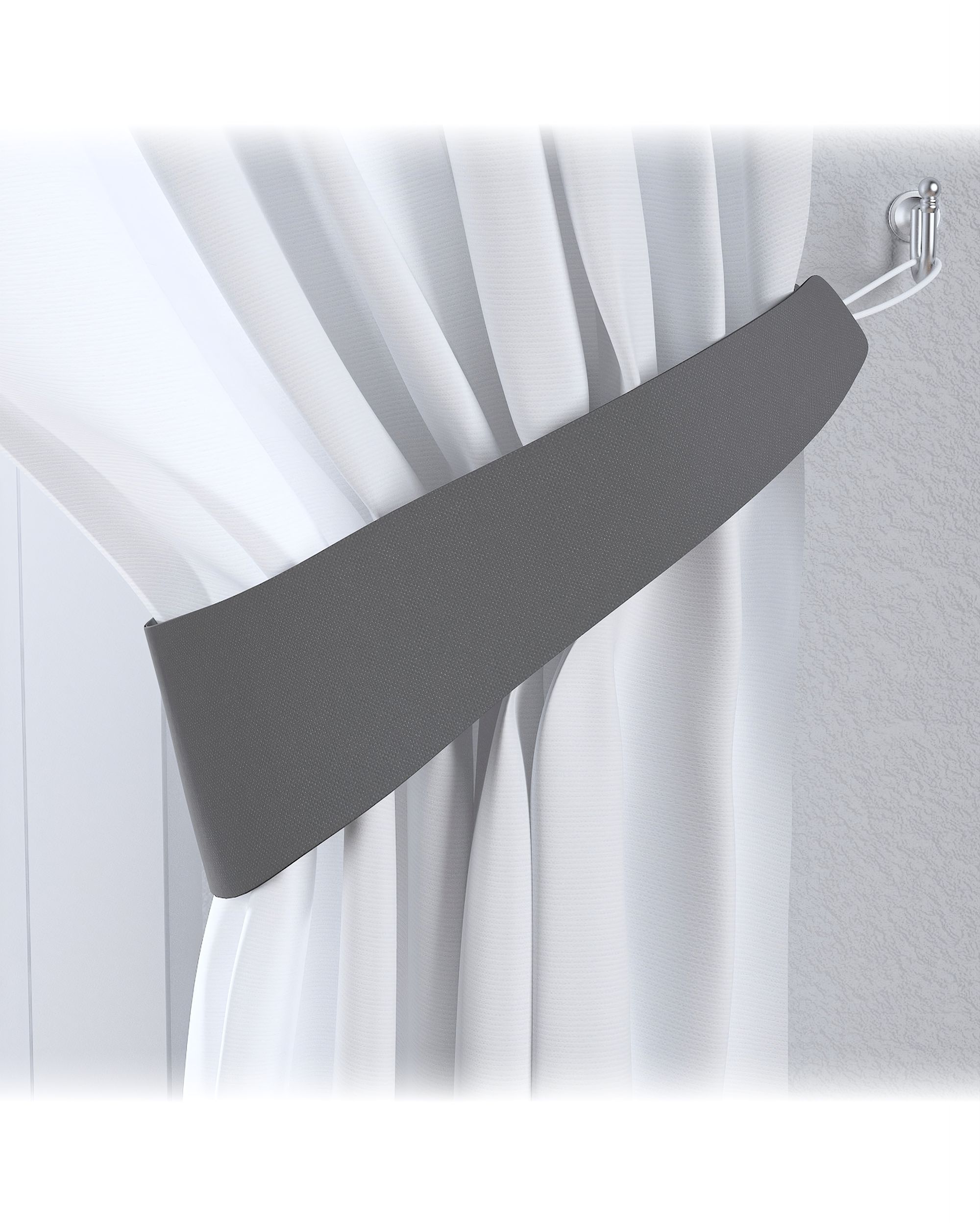Victoria tieback colour black fabric blackout