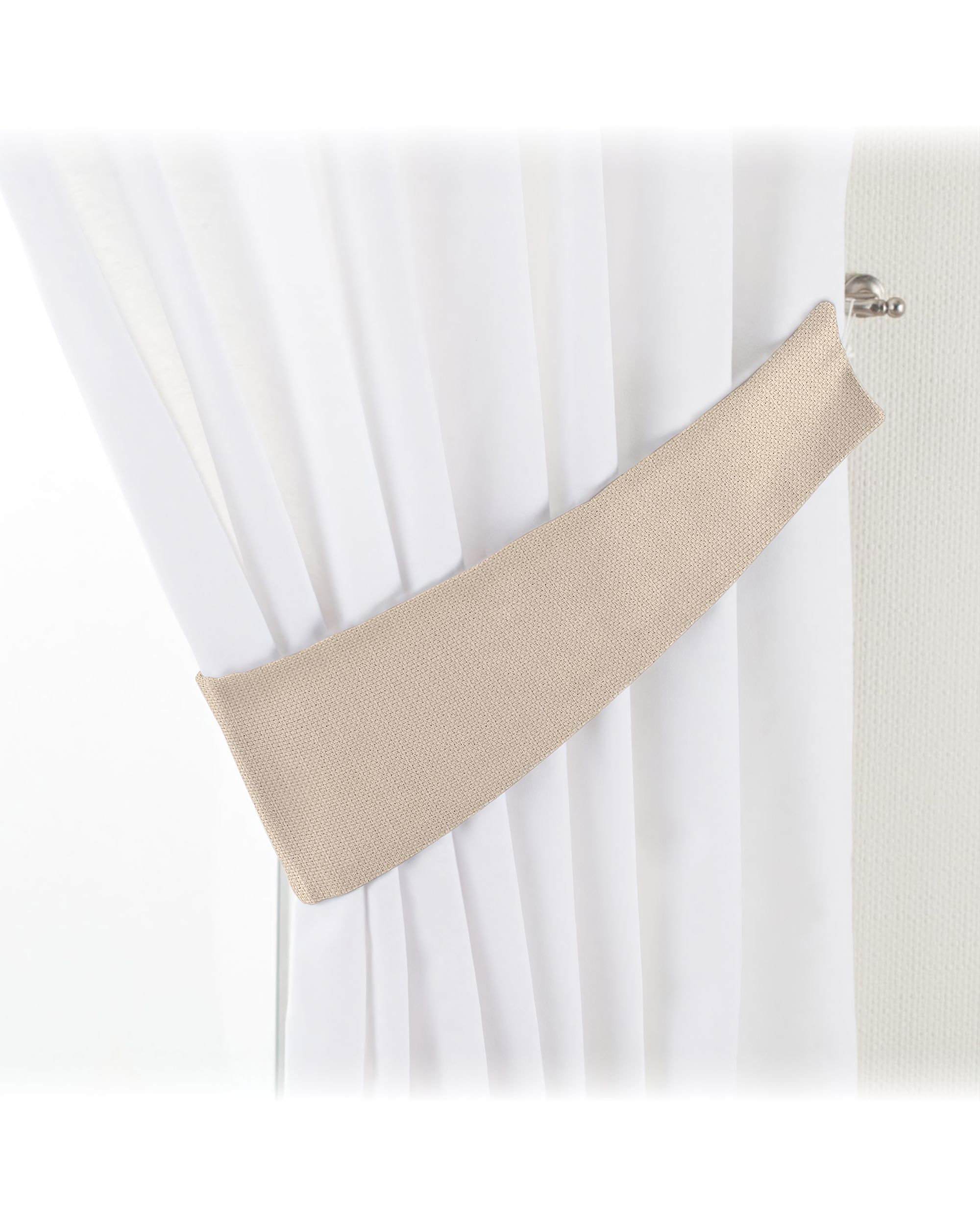 Victoria tieback colour cream fabric structured, blackout