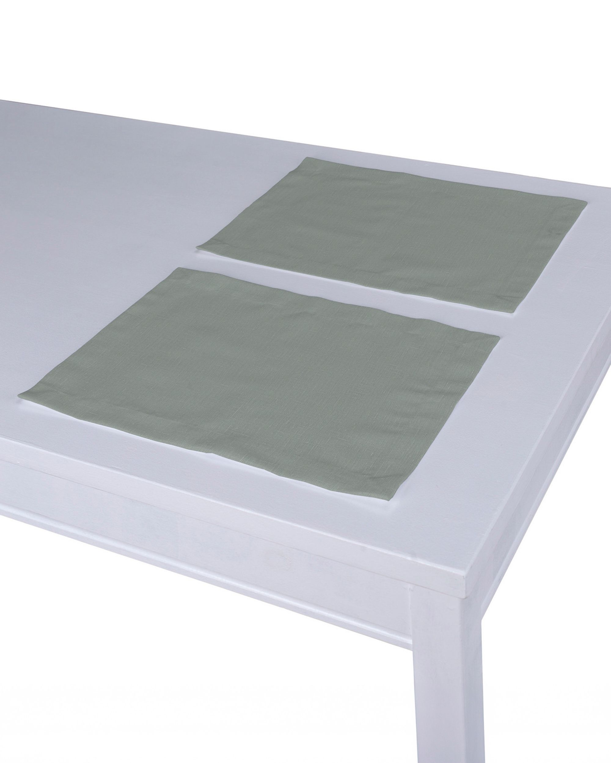 Placemat (set of 2) colour grey fabric semi-sheer, structured