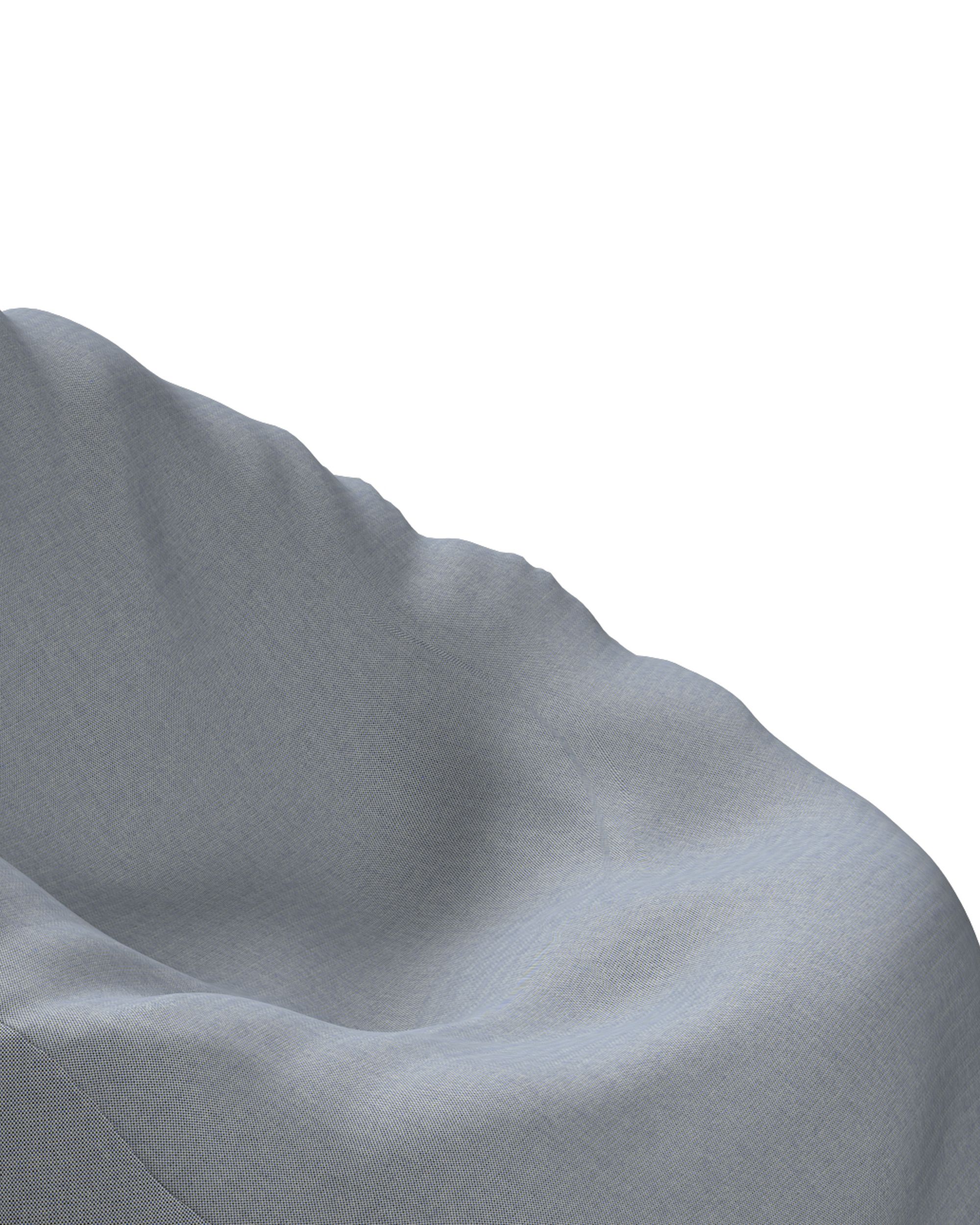 Beanbag colour black fabric outdoor, structured (hover)