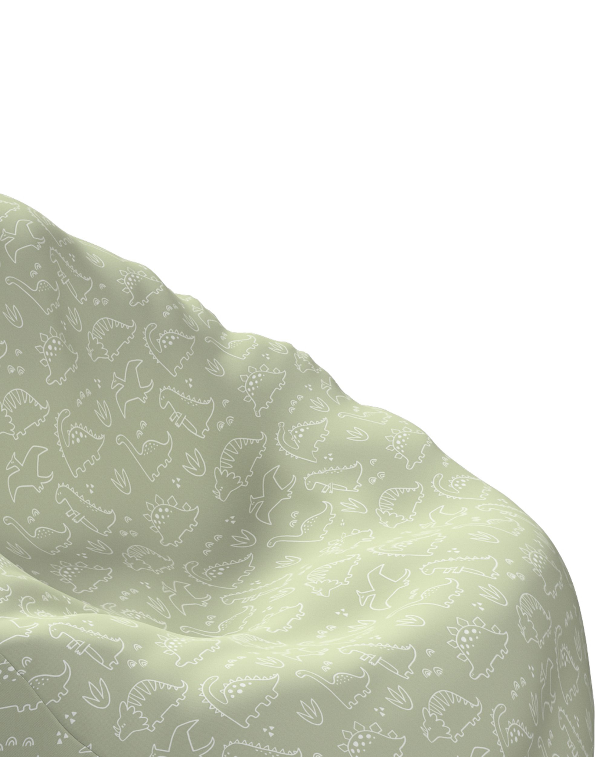 Beanbag colour green fabric patterned (hover)