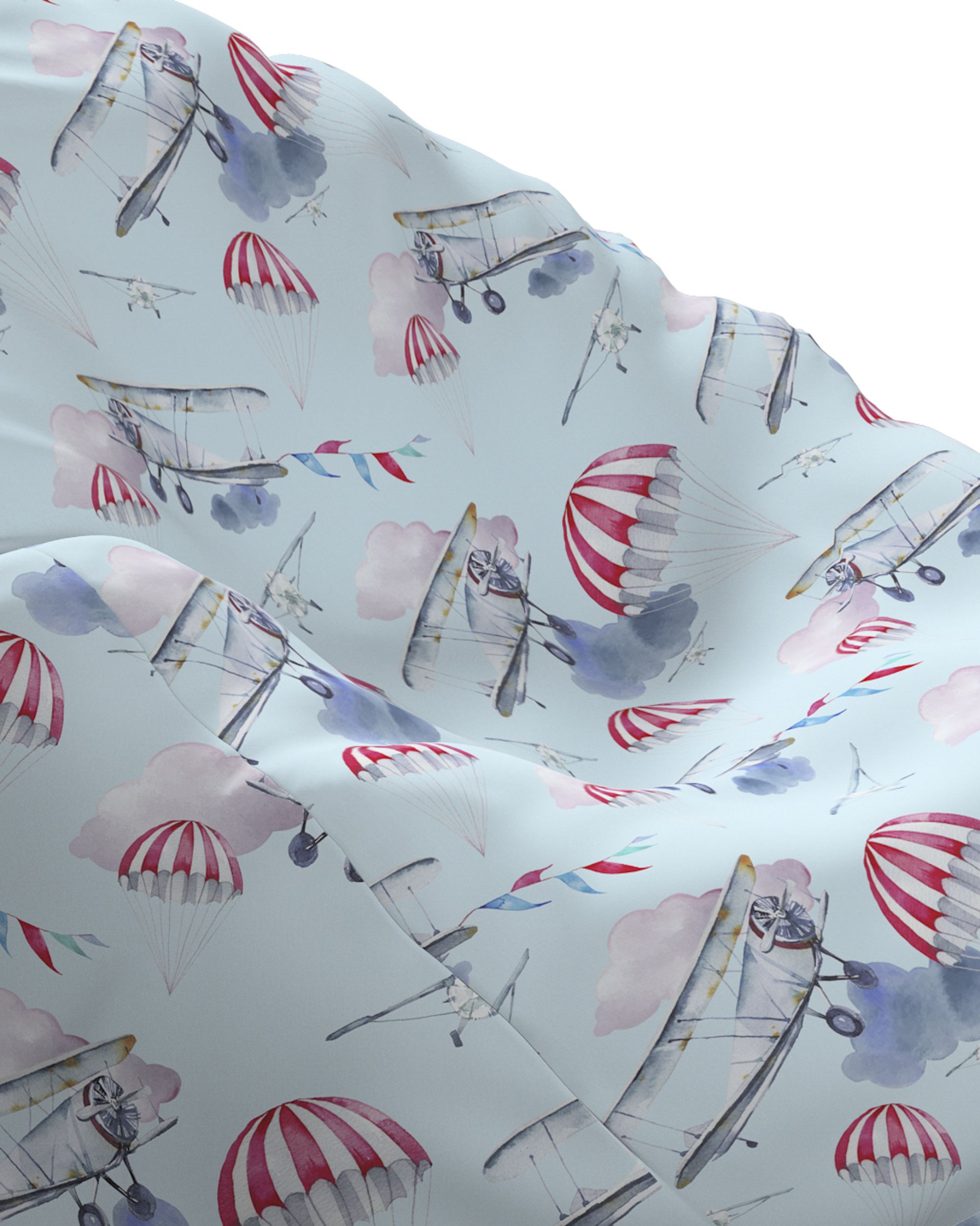 Beanbag colour blue fabric patterned (hover)