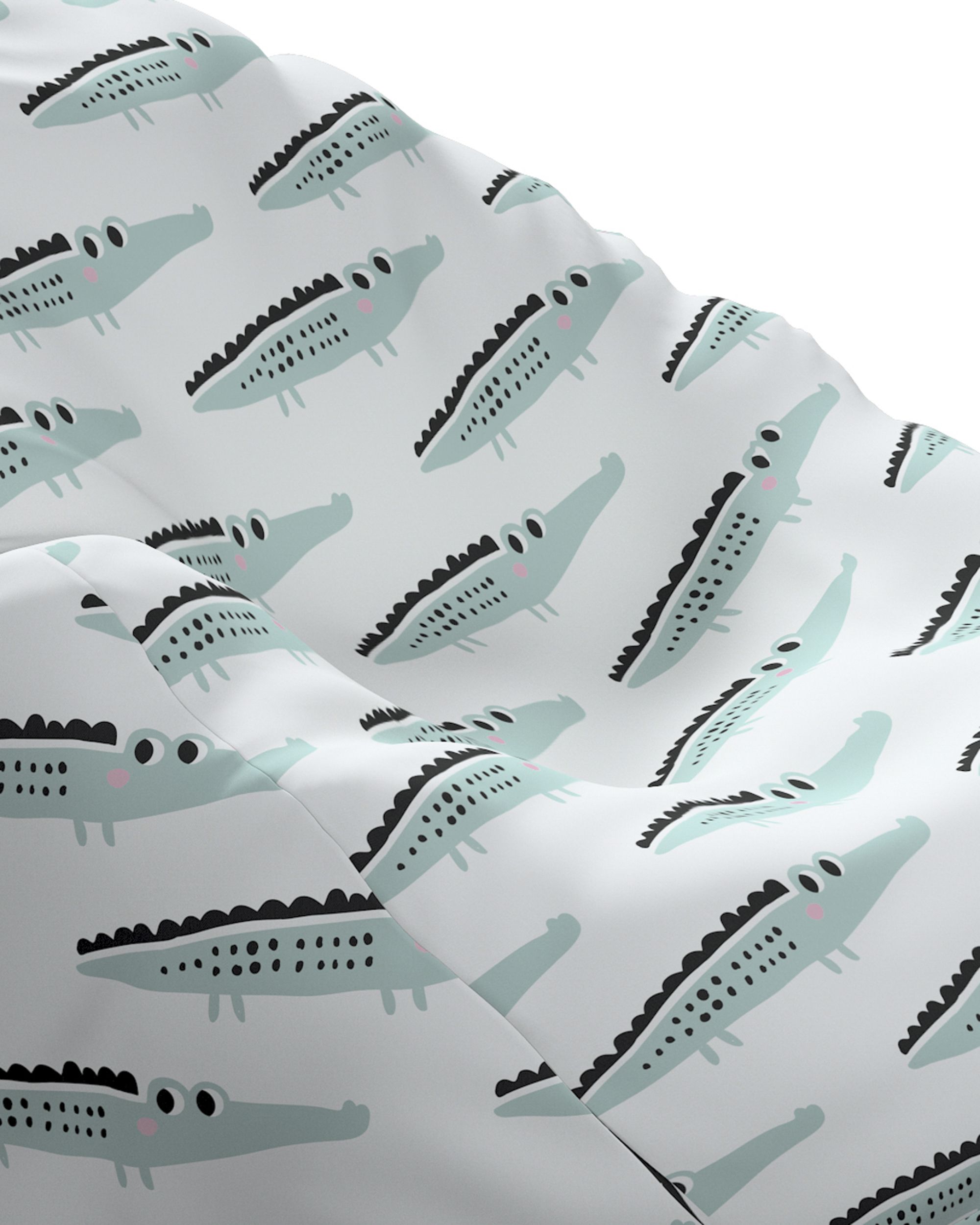 Beanbag colour green fabric patterned (hover)