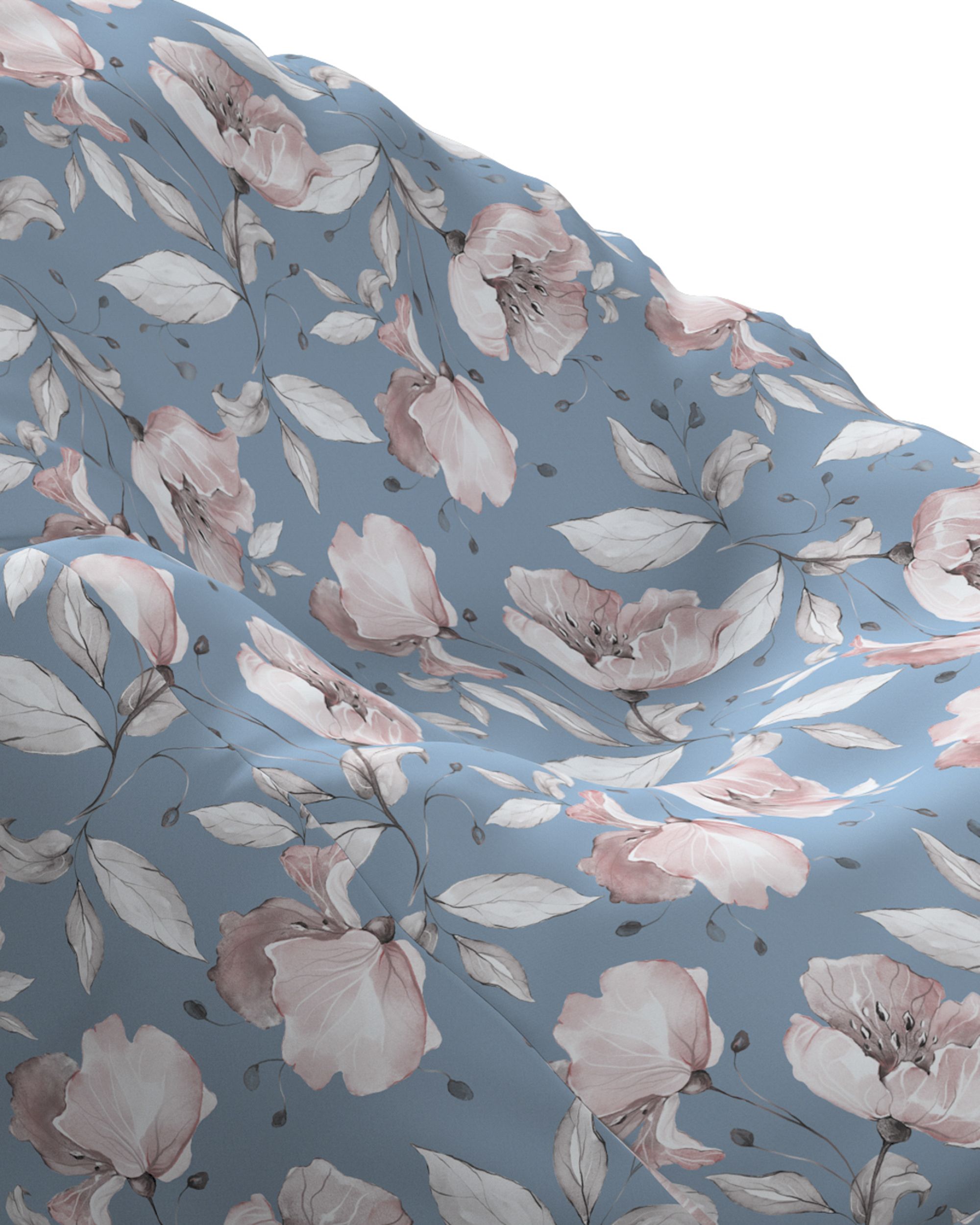 Beanbag colour blue fabric patterned (hover)