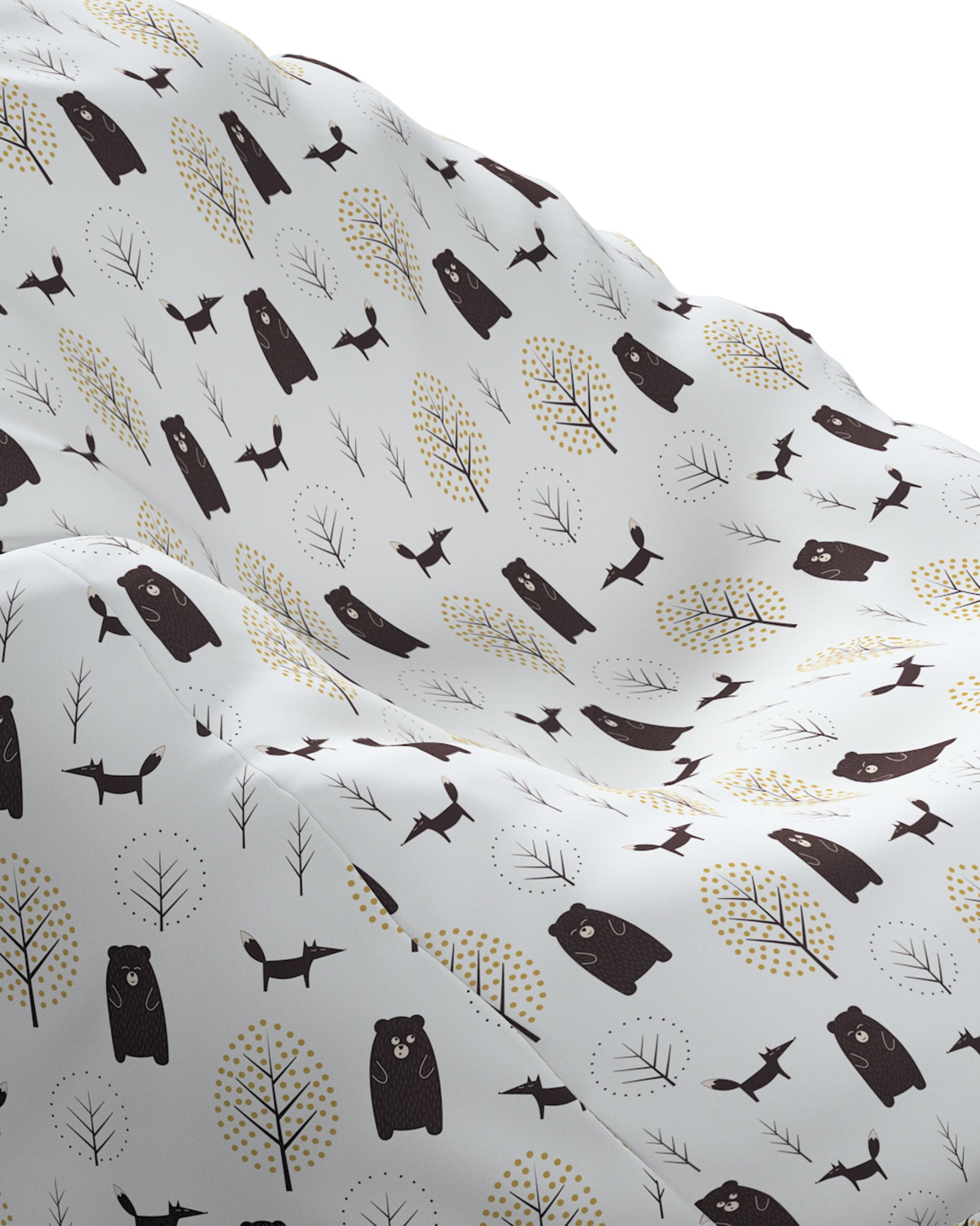 Beanbag colour brown fabric patterned (hover)
