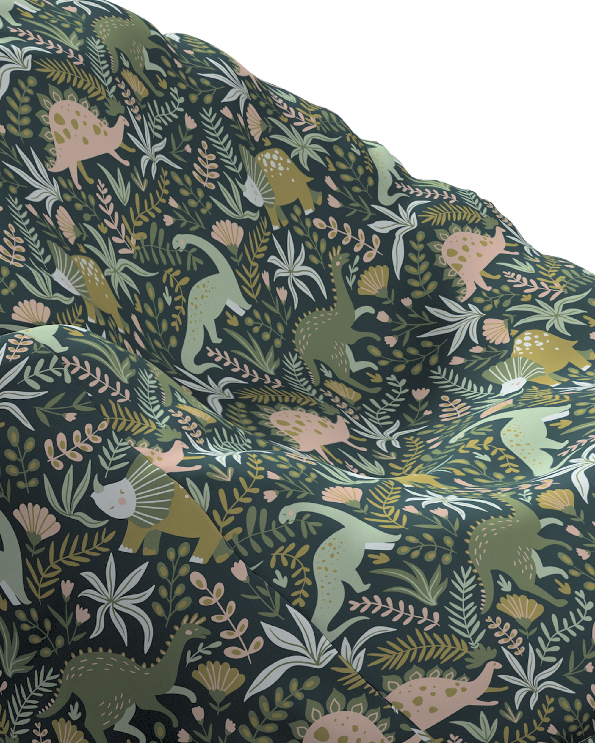 Beanbag colour green fabric patterned (hover)