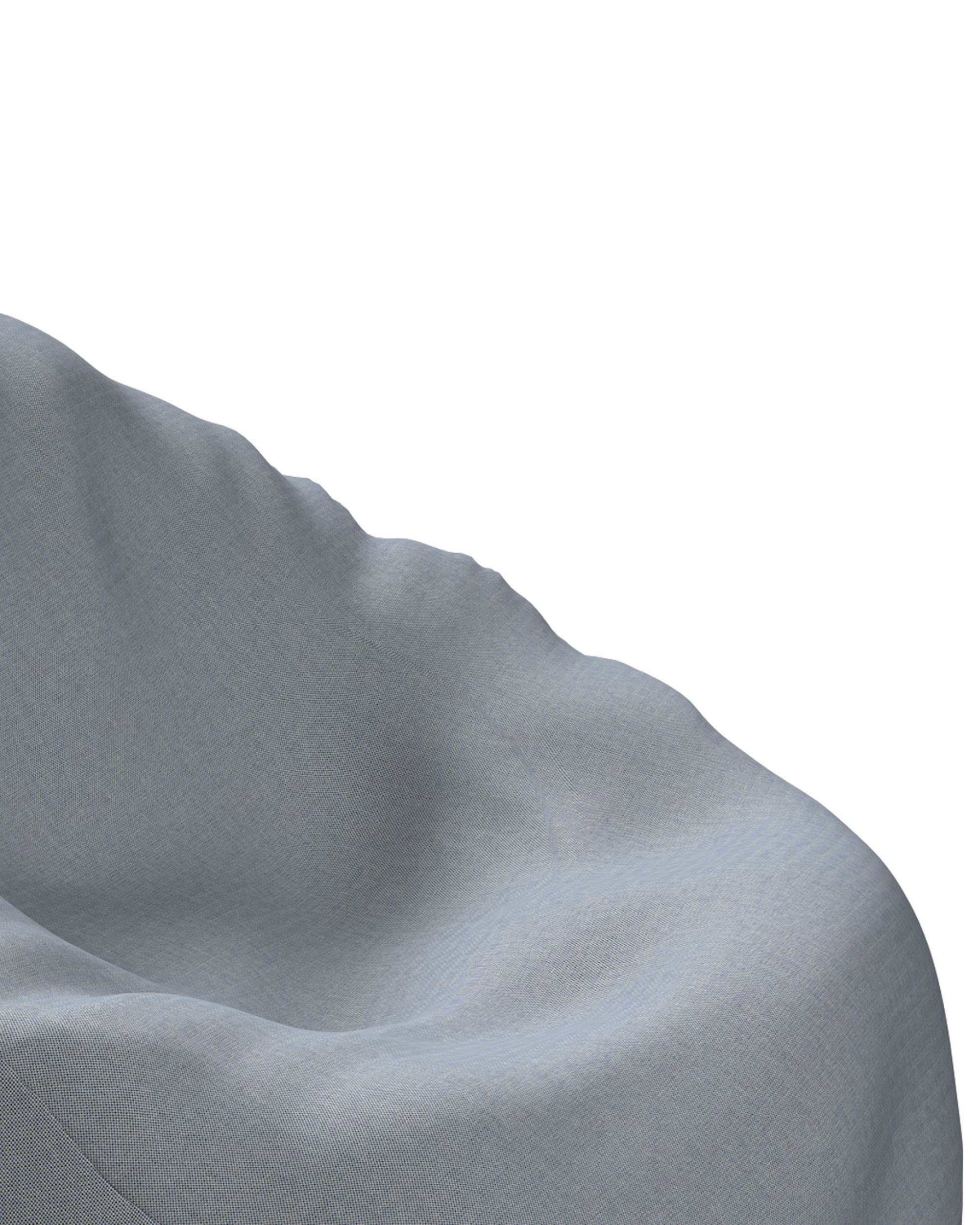 Beanbag colour black fabric outdoor, structured (hover)
