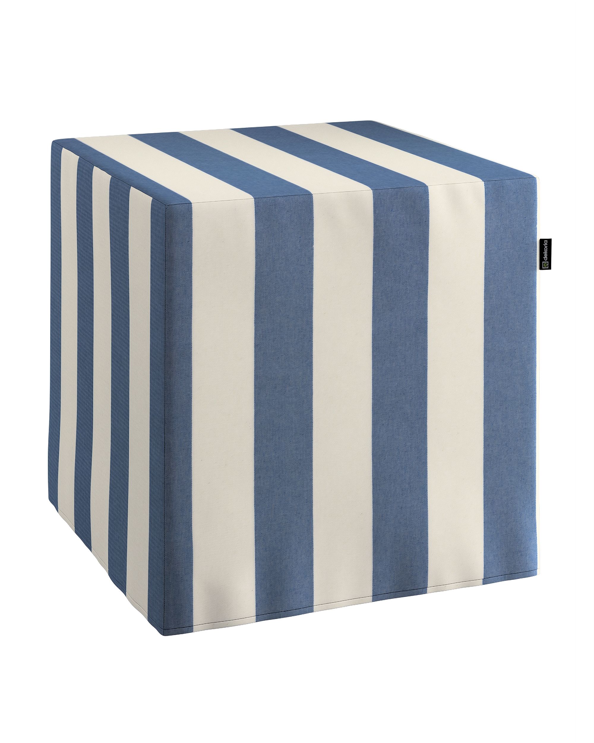 Cube cover colour blue fabric patterned