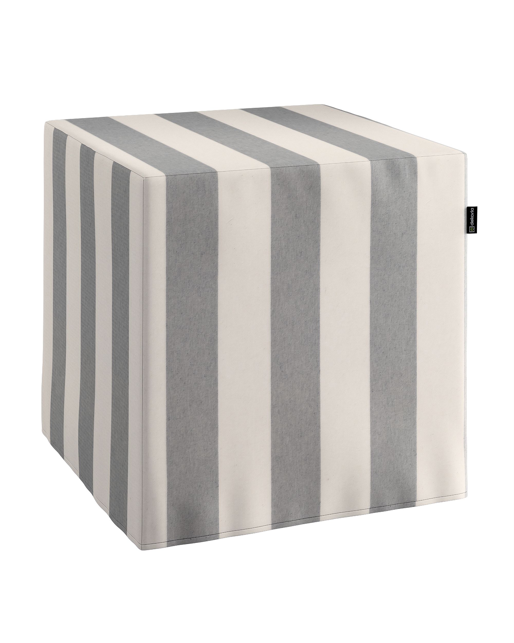 Cube cover colour grey fabric patterned