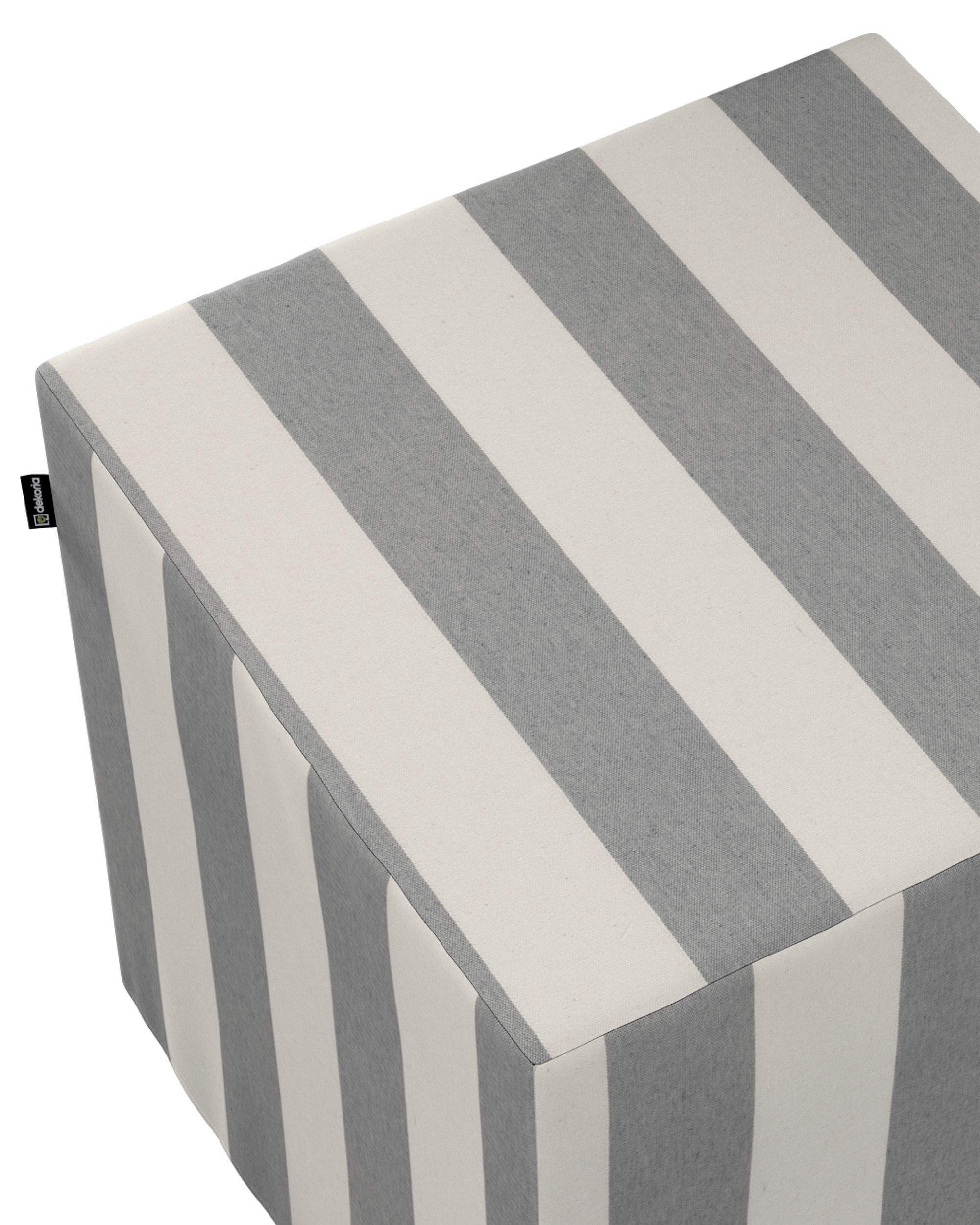 Cube cover colour grey fabric patterned (hover)