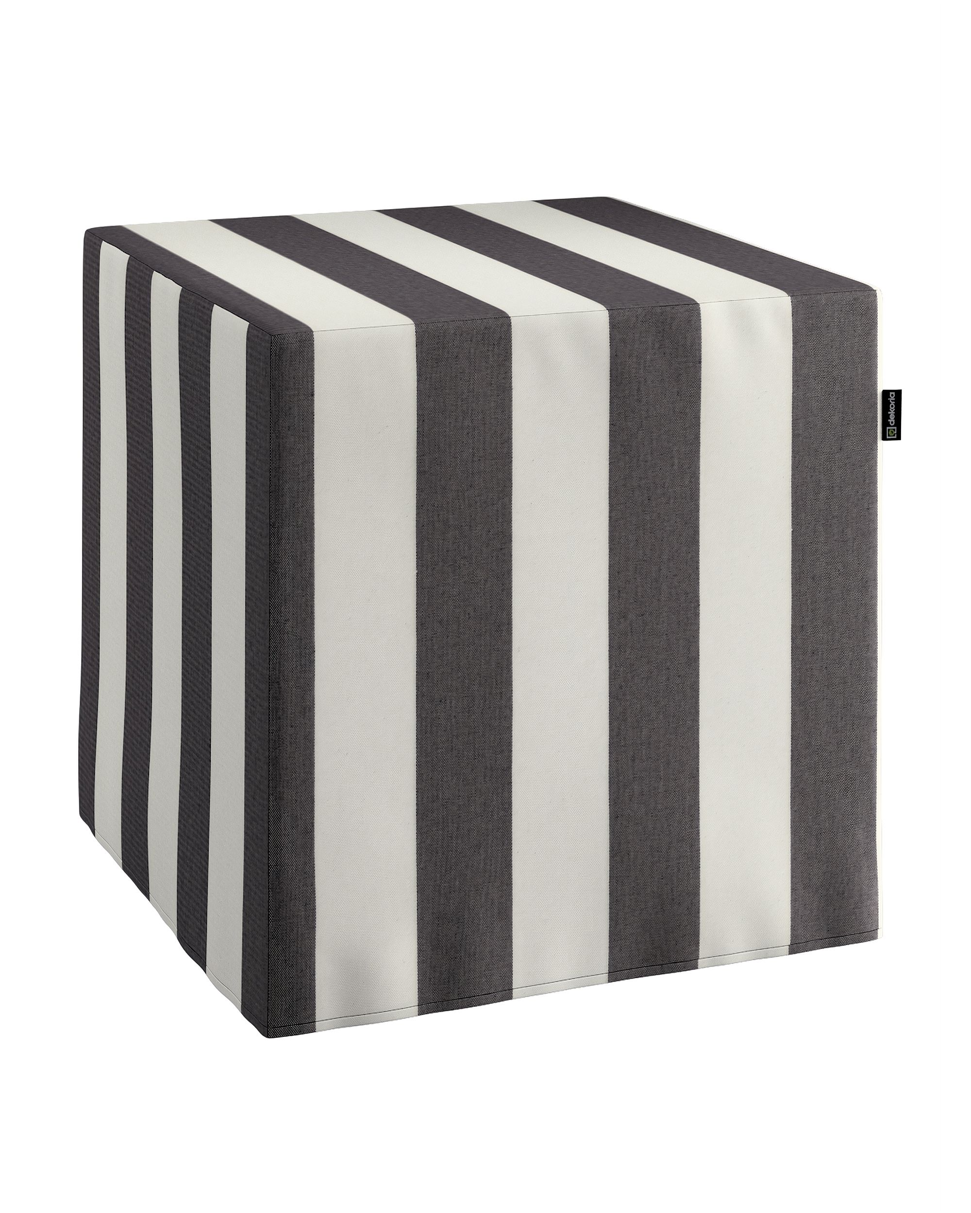 Cube cover colour black fabric patterned