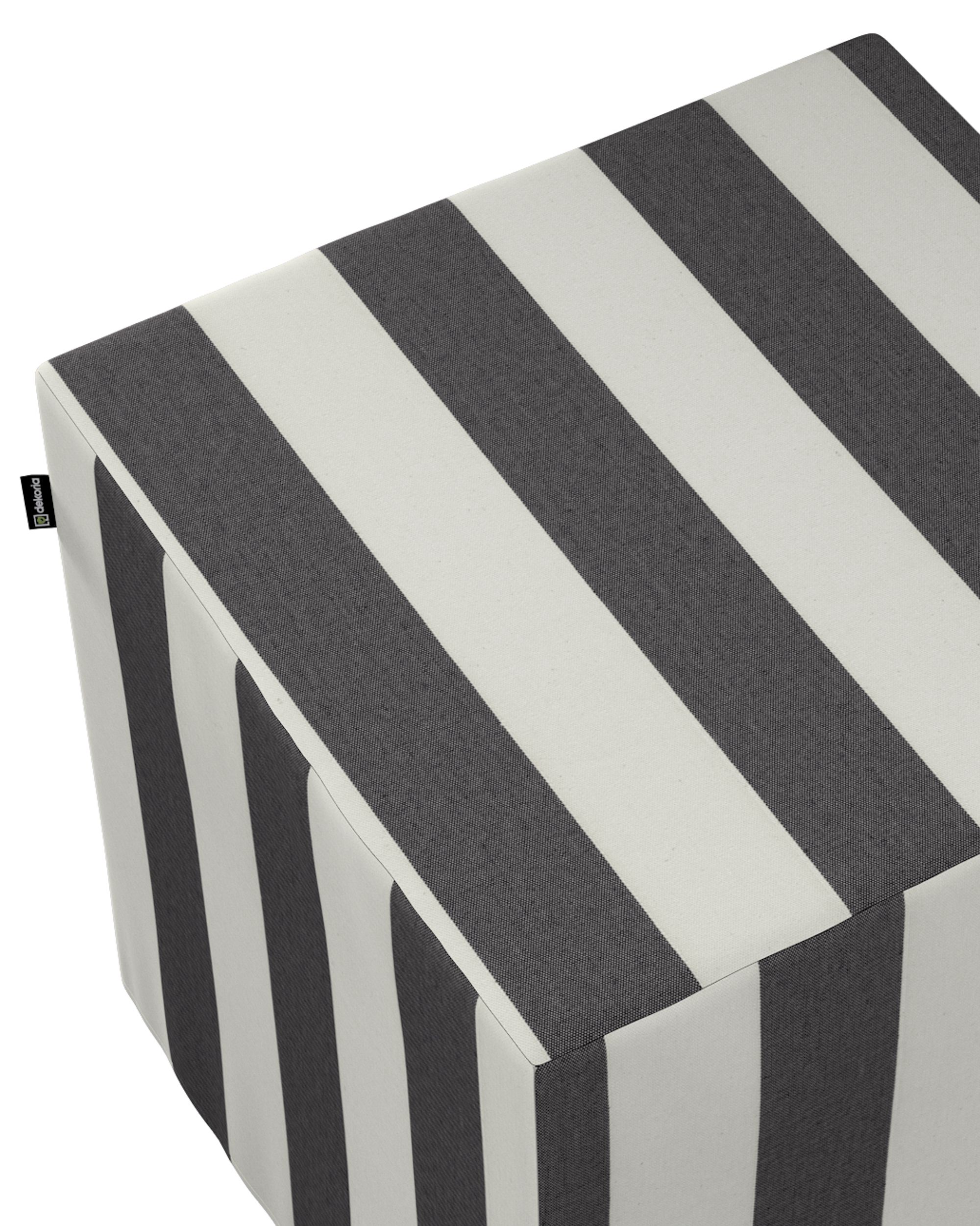 Cube cover colour black fabric patterned (hover)