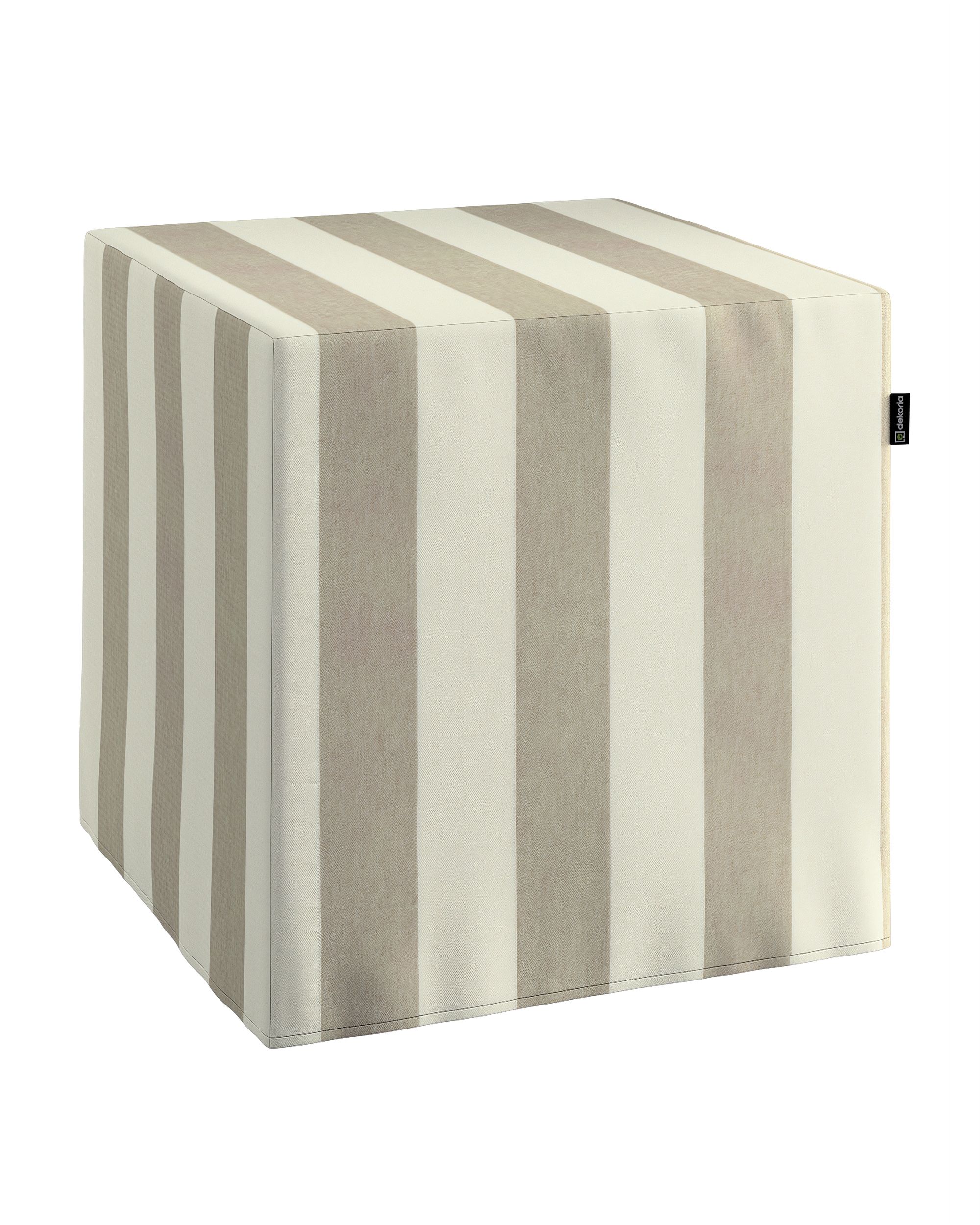 Cube cover colour beige fabric patterned