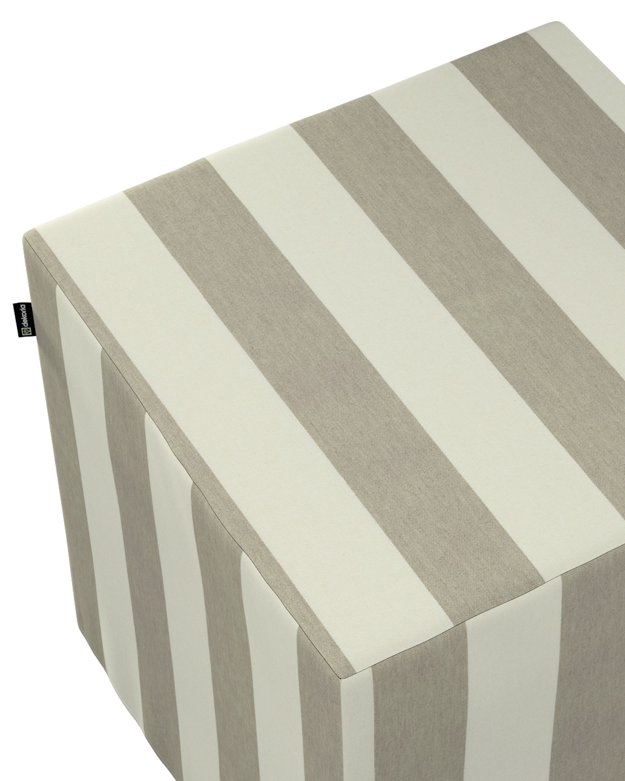 Cube cover colour beige fabric patterned (hover)