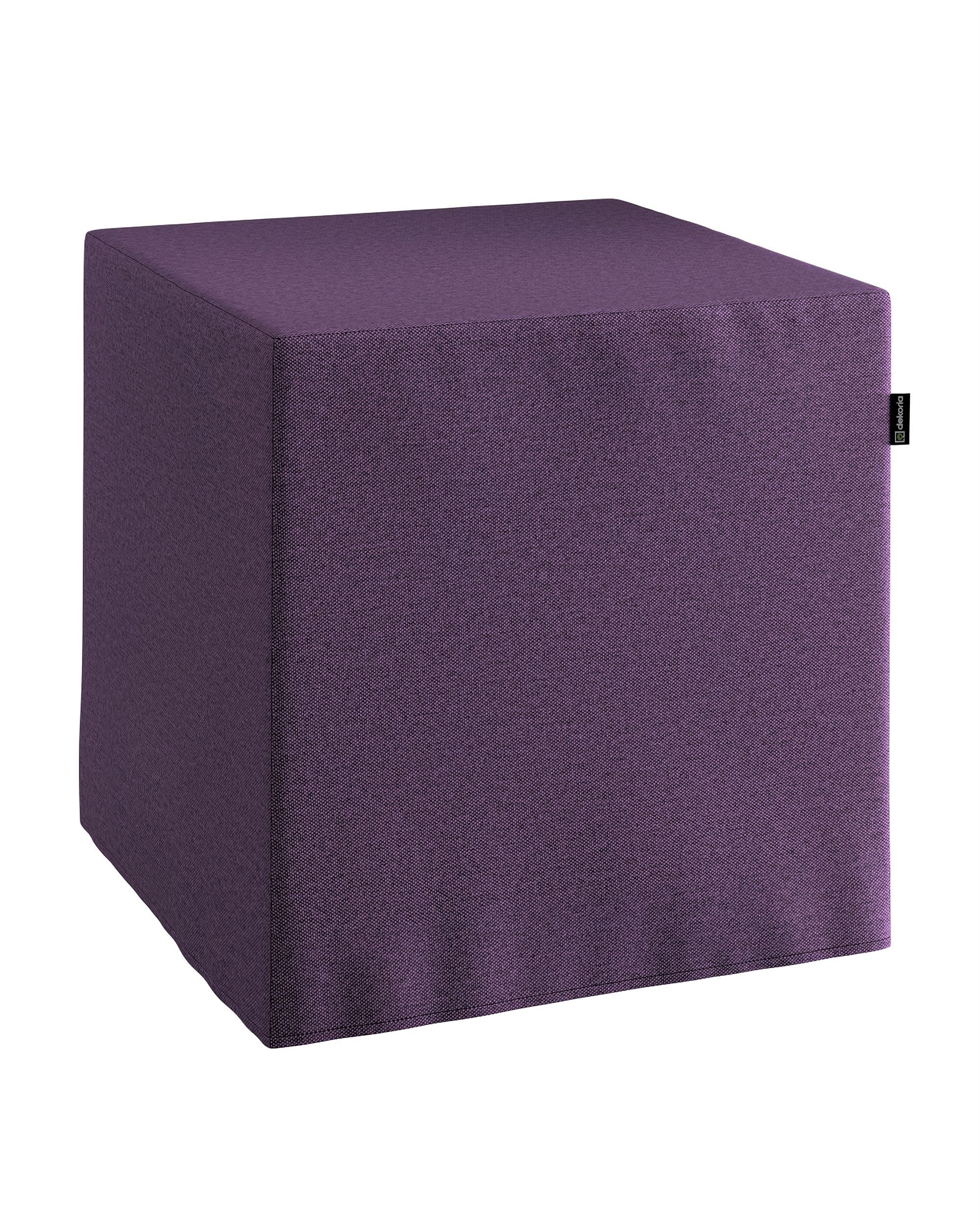 Cube cover colour purple fabric structured