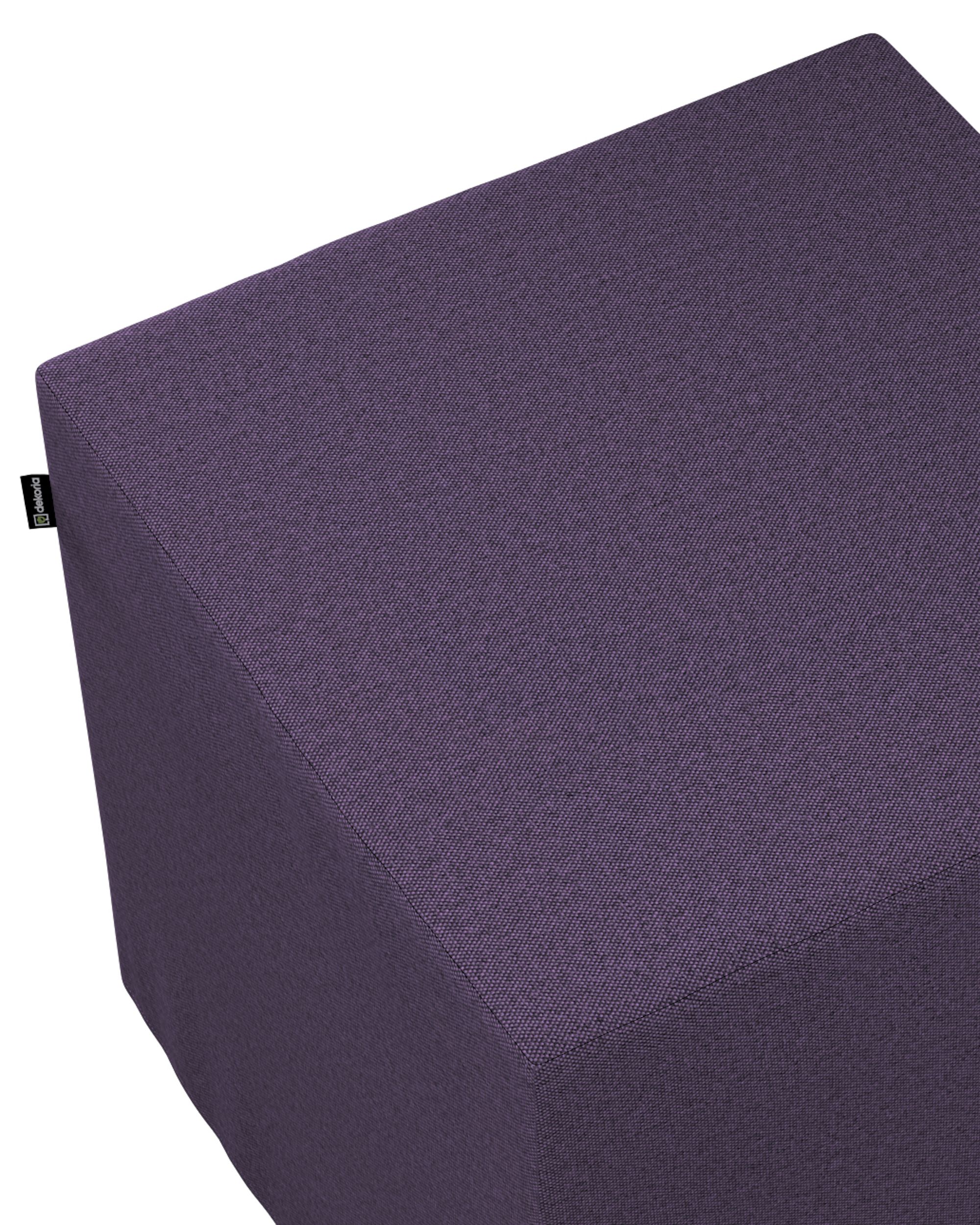 Cube cover colour purple fabric structured (hover)