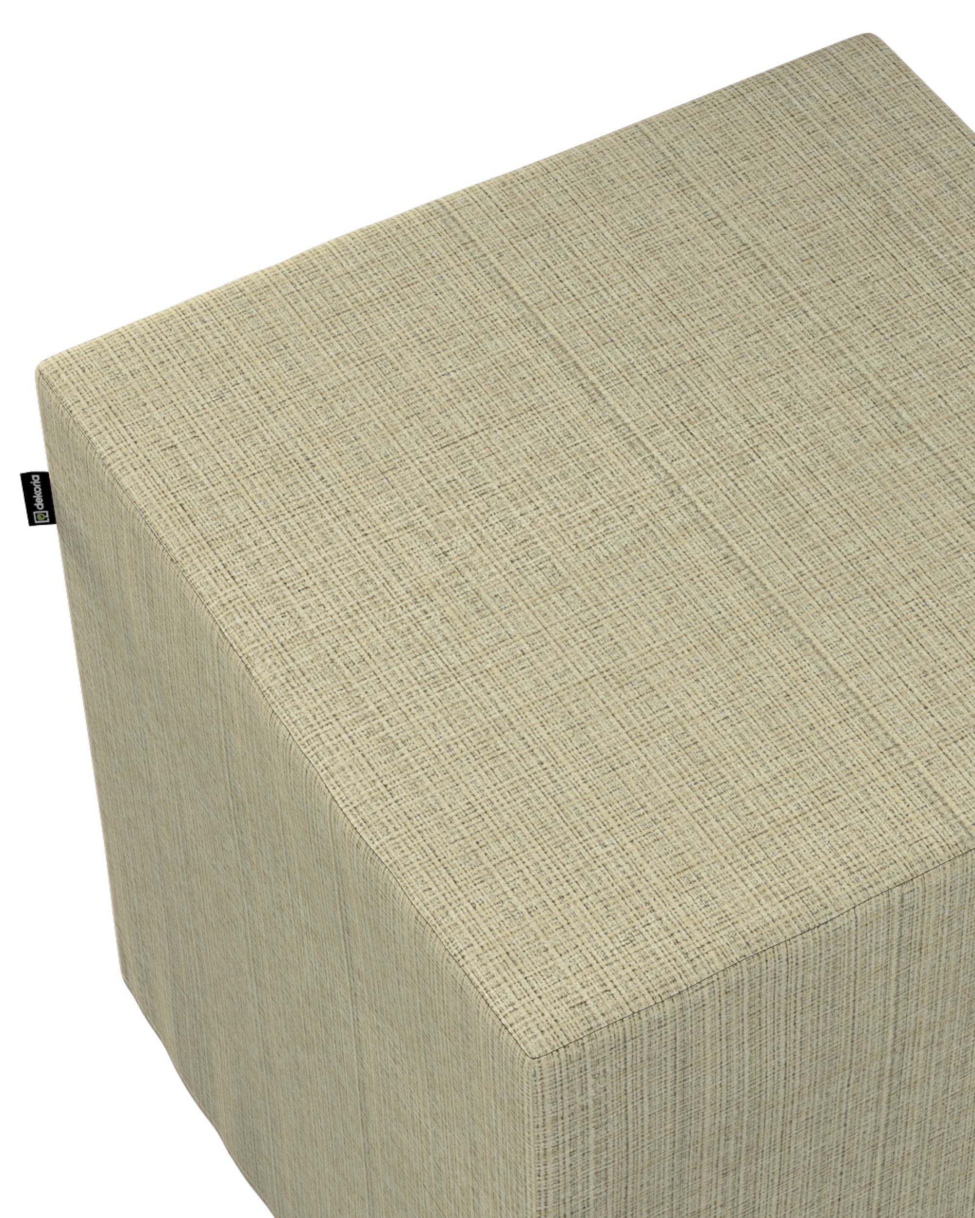 Cube cover colour beige fabric structured (hover)