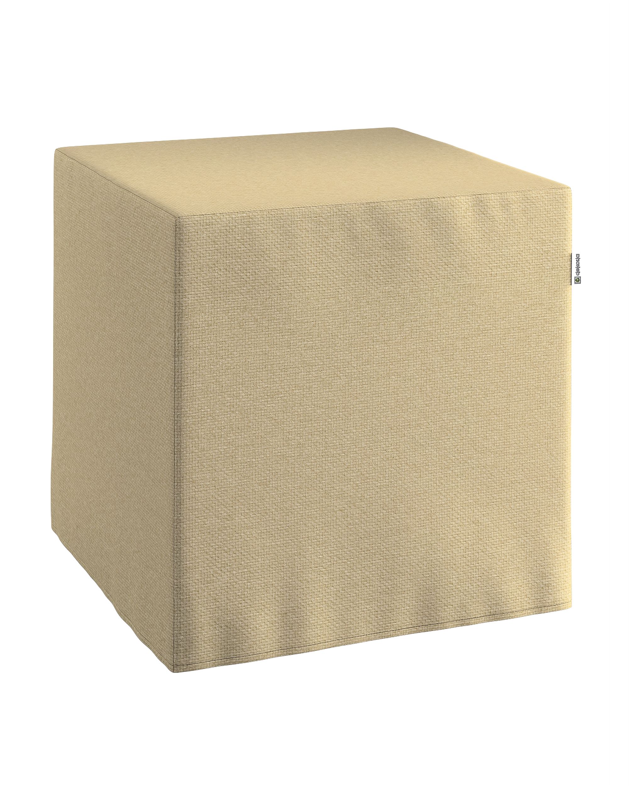 Cube cover colour green fabric structured