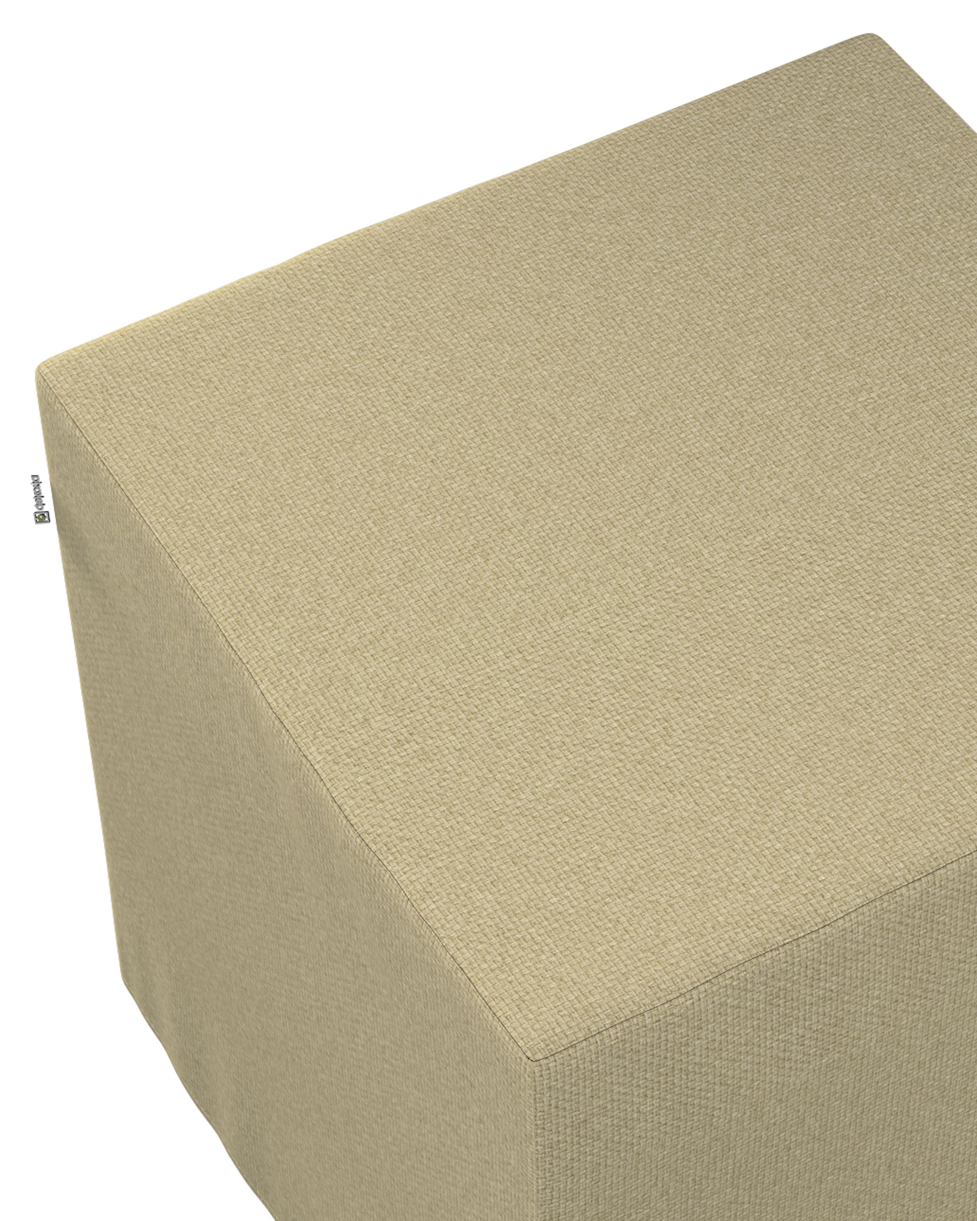Cube cover colour green fabric structured (hover)
