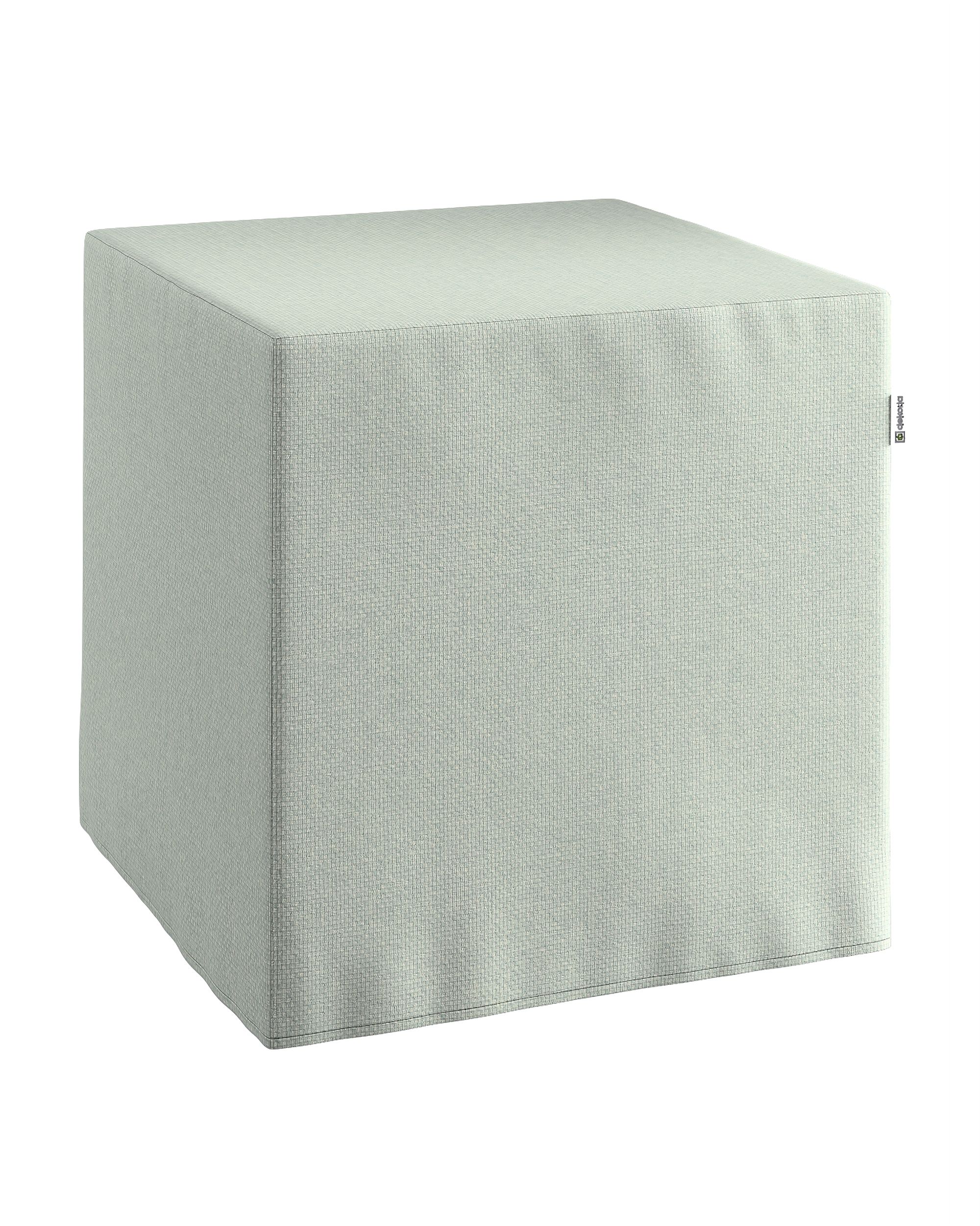 Cube cover colour blue fabric structured