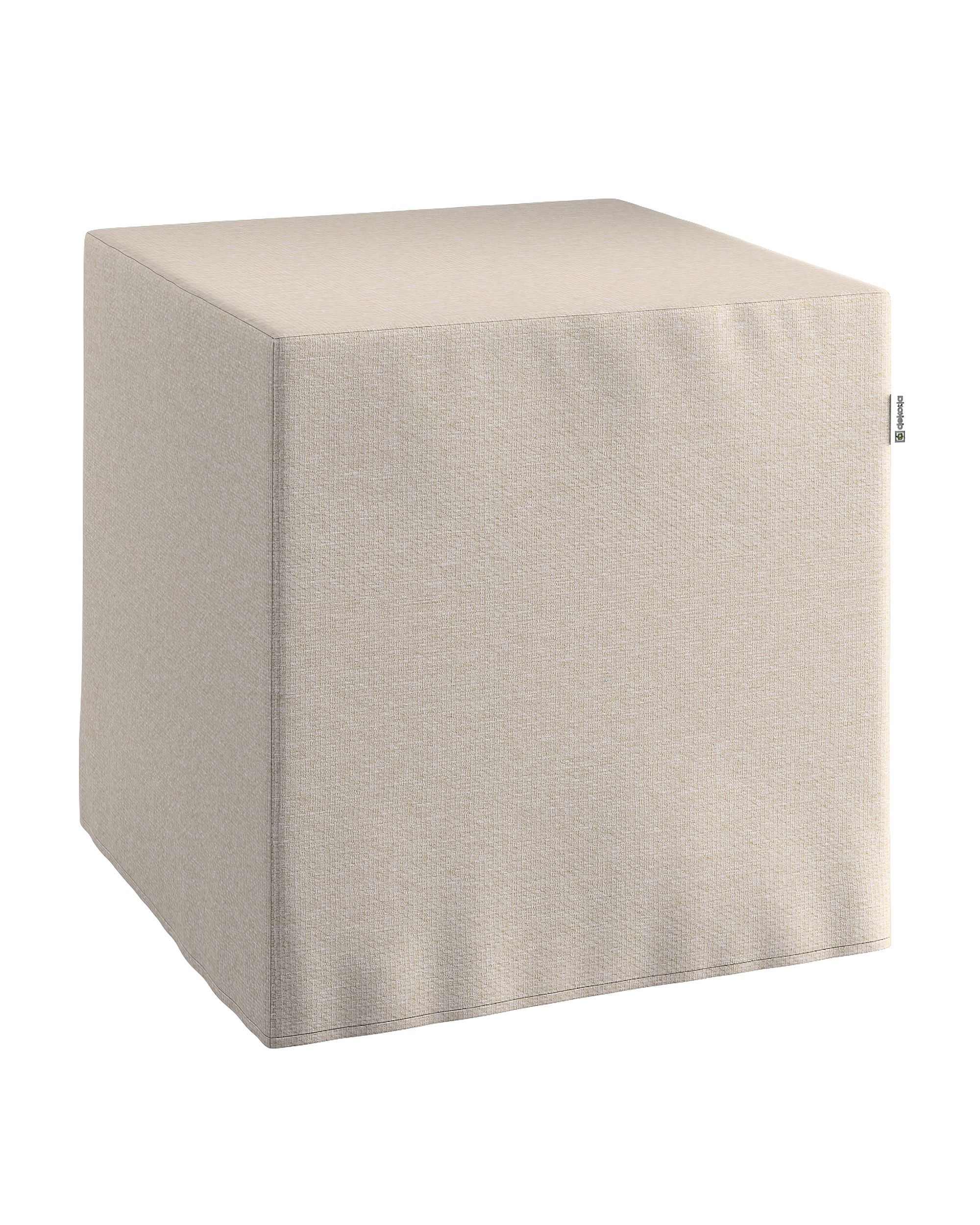 Cube cover colour grey fabric structured