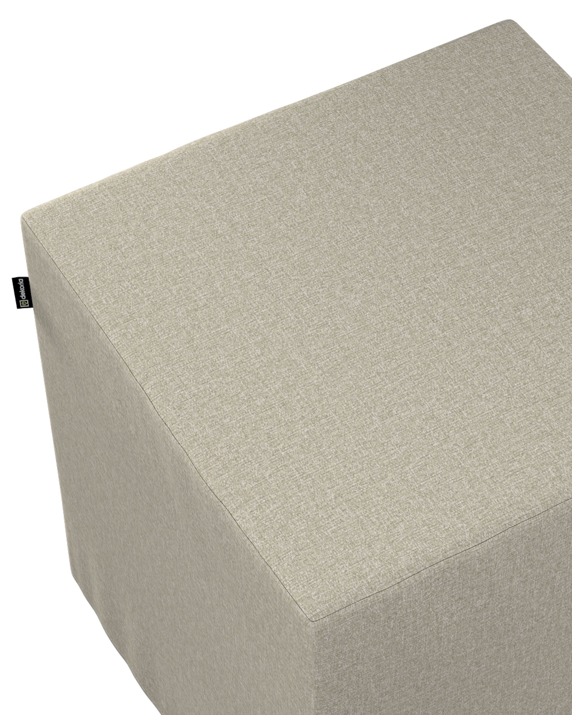 Cube cover colour beige fabric structured (hover)