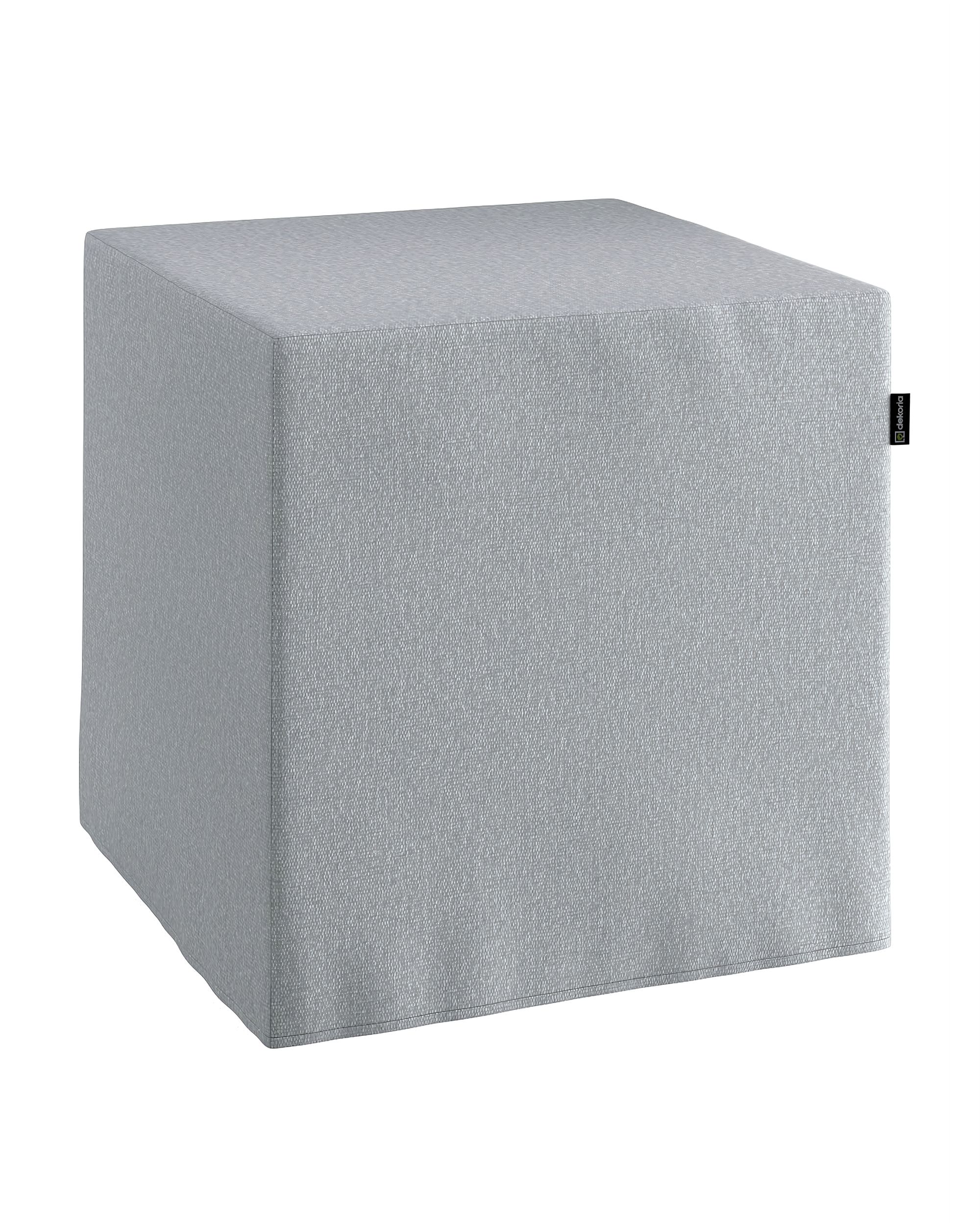 Cube cover colour grey fabric structured