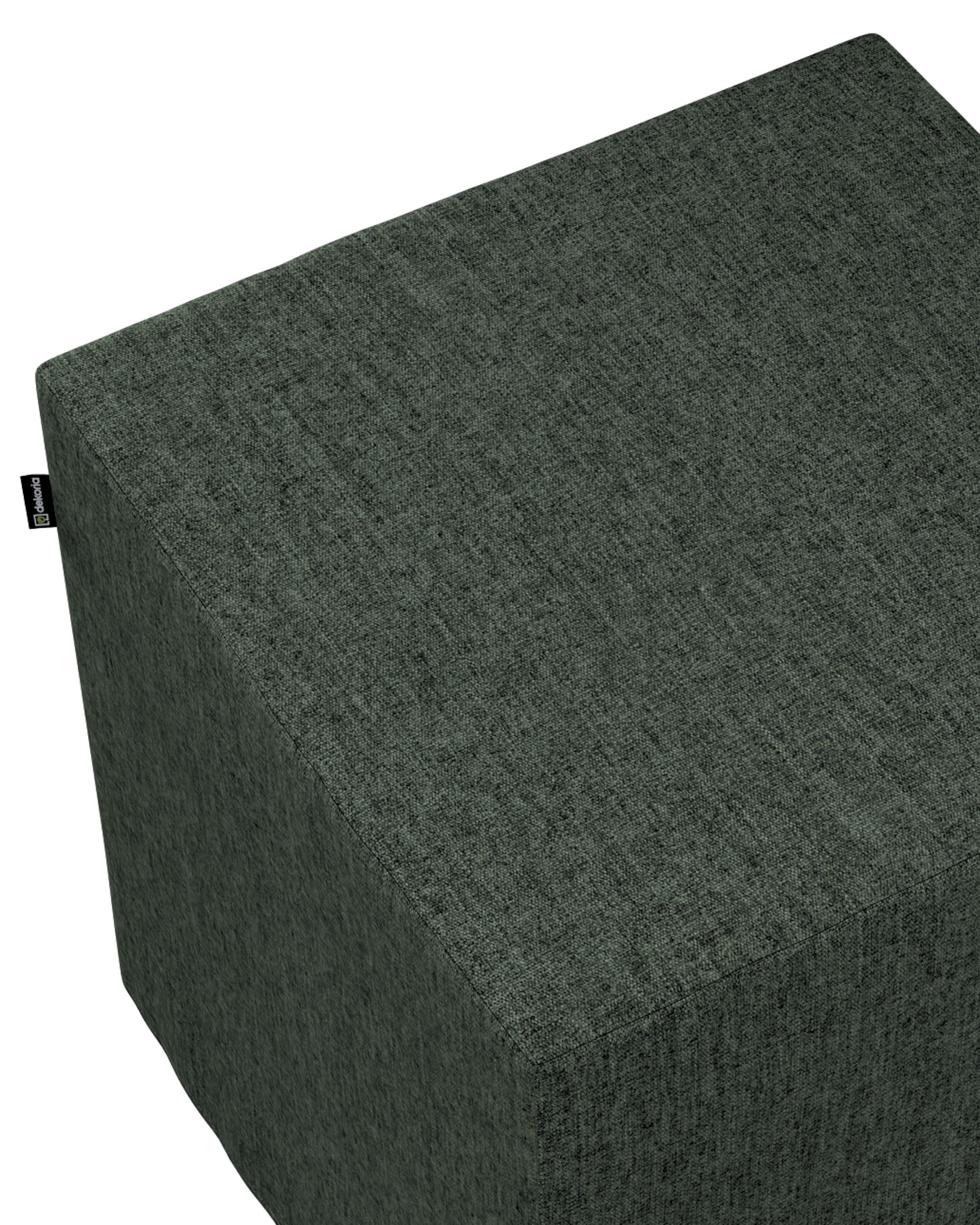 Cube cover colour green fabric structured (hover)