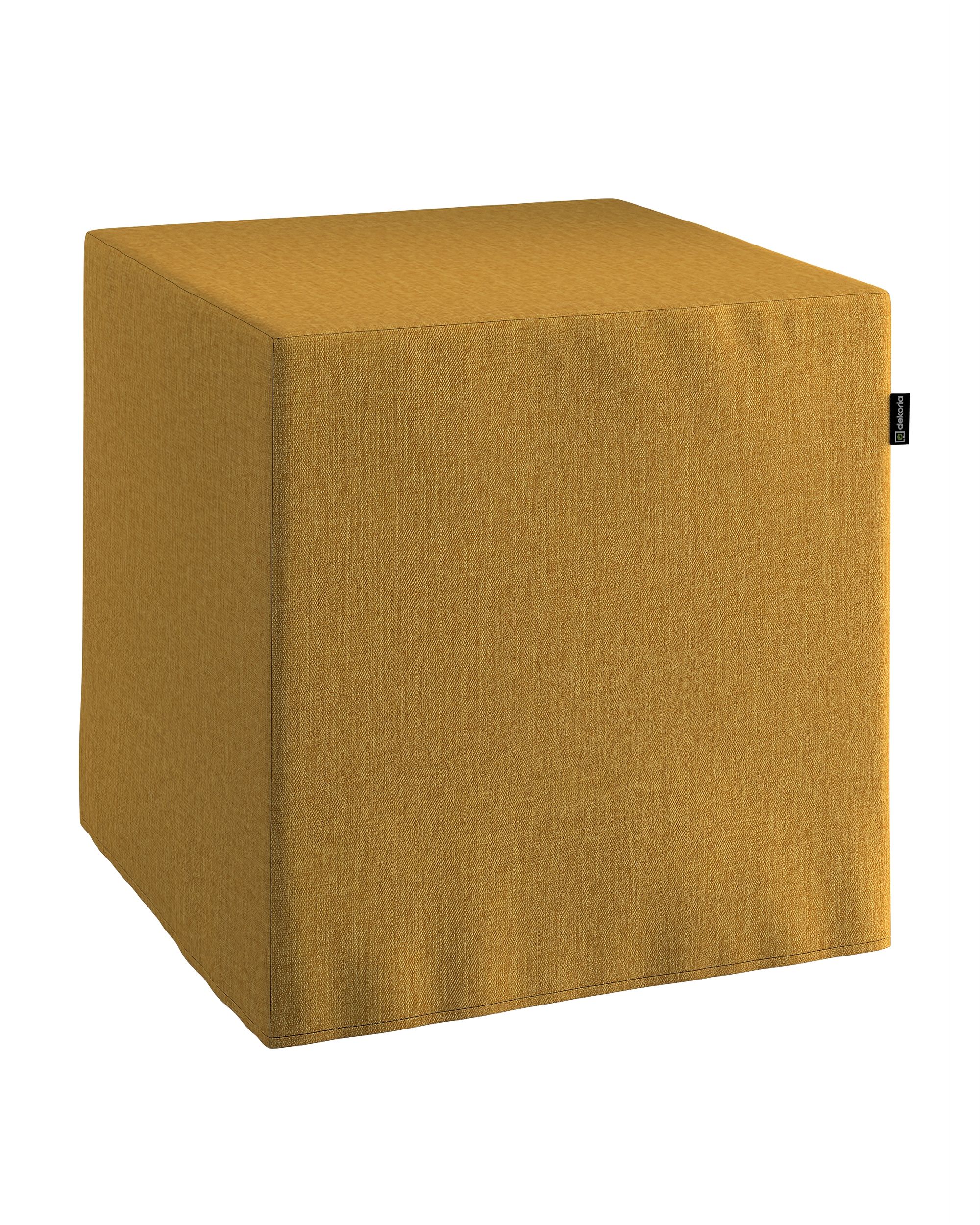 Cube cover colour yellow fabric structured